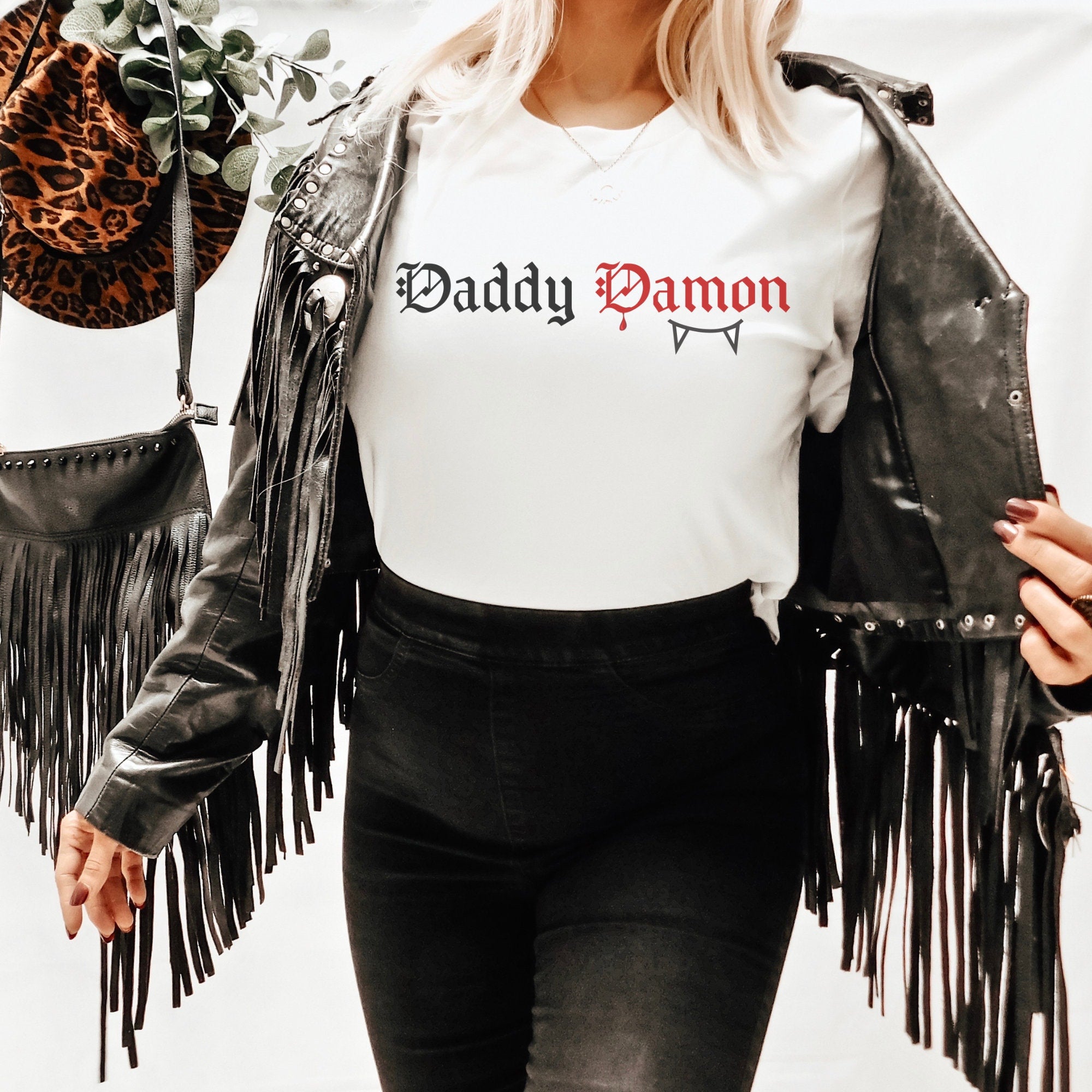 Damon Salvatore Hoodie & Crewneck Sweatshirt - The Vampire Diaries TVD Merch - Damon & Elena, Salvatore Brothers Collection - Perfect for Cosplay, Halloween Costumes, and TVD Fans Gifts