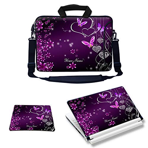 Purple Hearts Butterflies