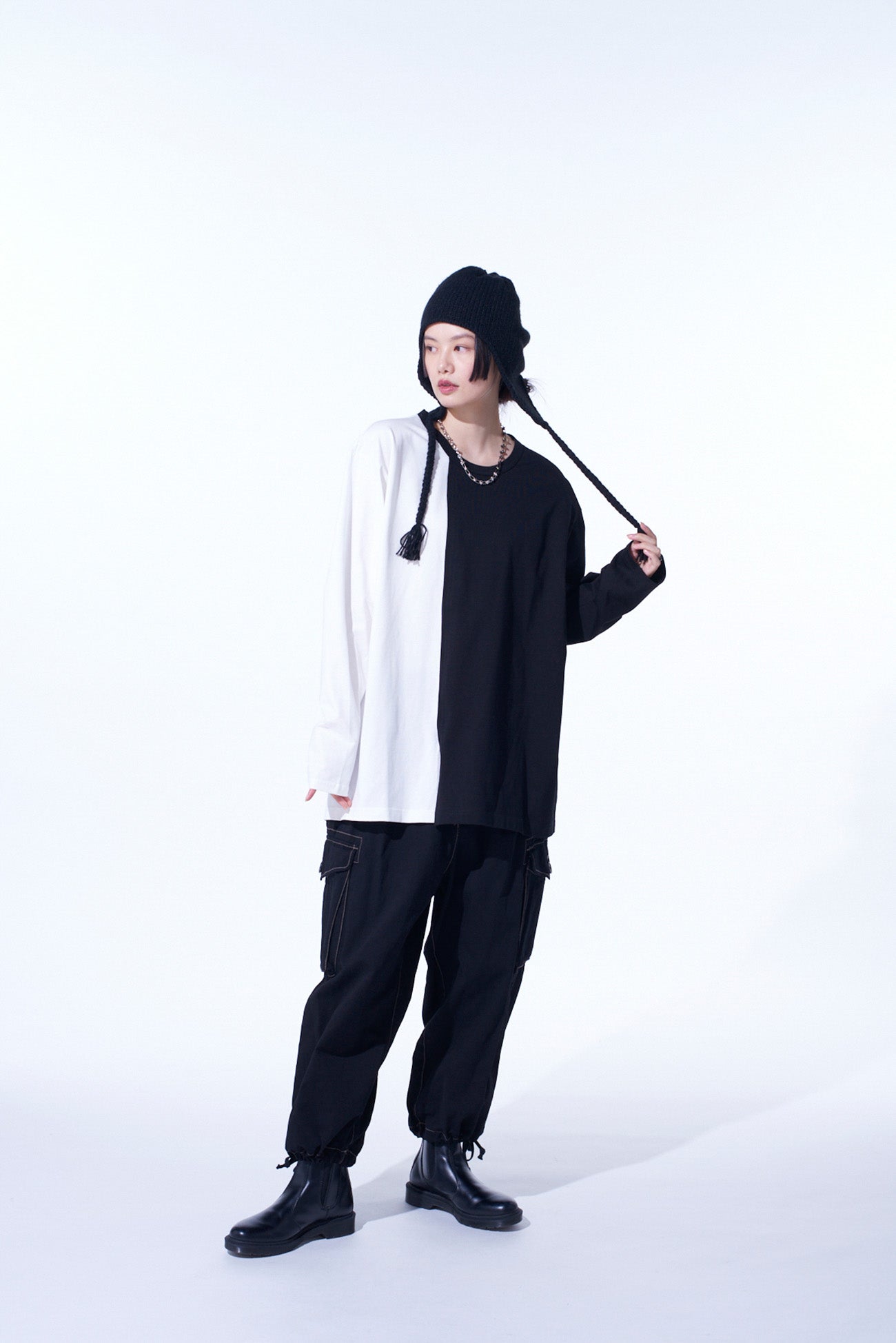 Premium Cotton Twill Garment Dyed Balloon Cargo Pants for Men - Comfortable & Stylish Outdoor Workwear & Casual Streetwear