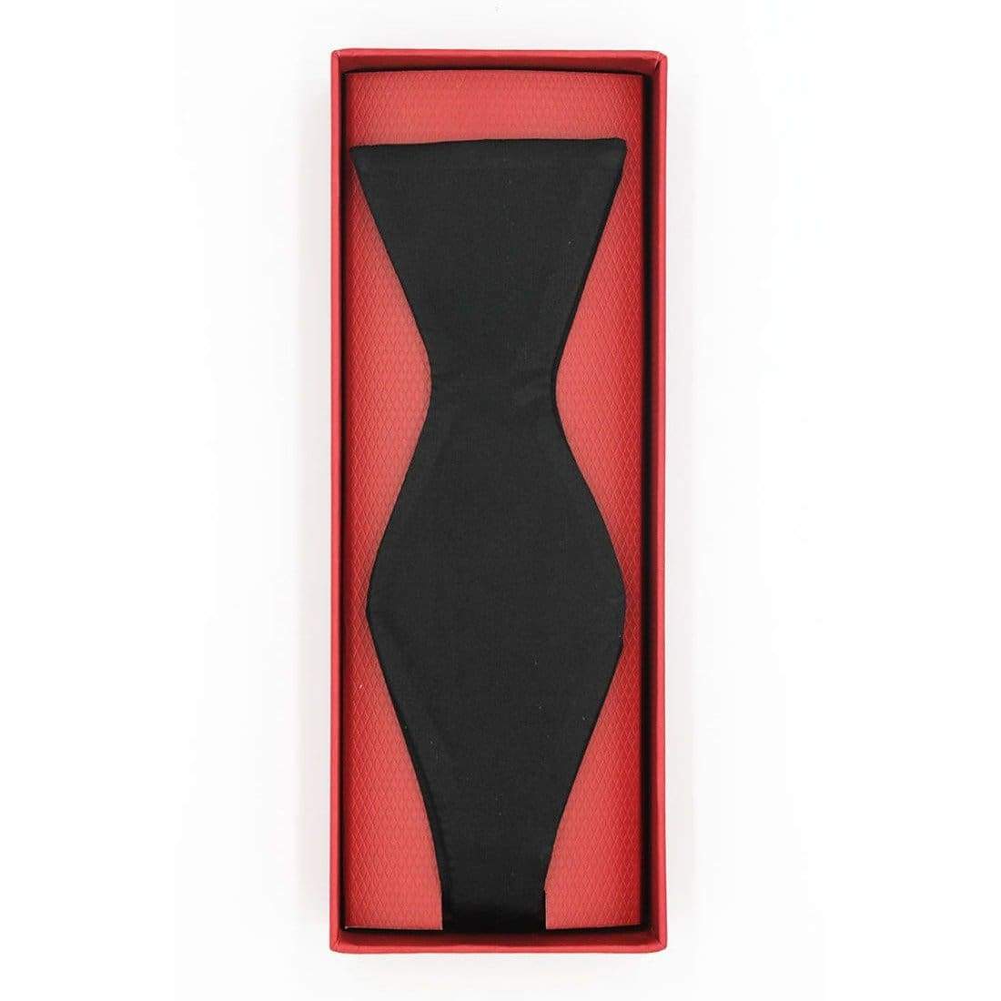 Premium LA Smith Silk Satin Self-Tie Black Bow Tie for Men - Elegant Formal Wear for Weddings, Prom & Business Events
