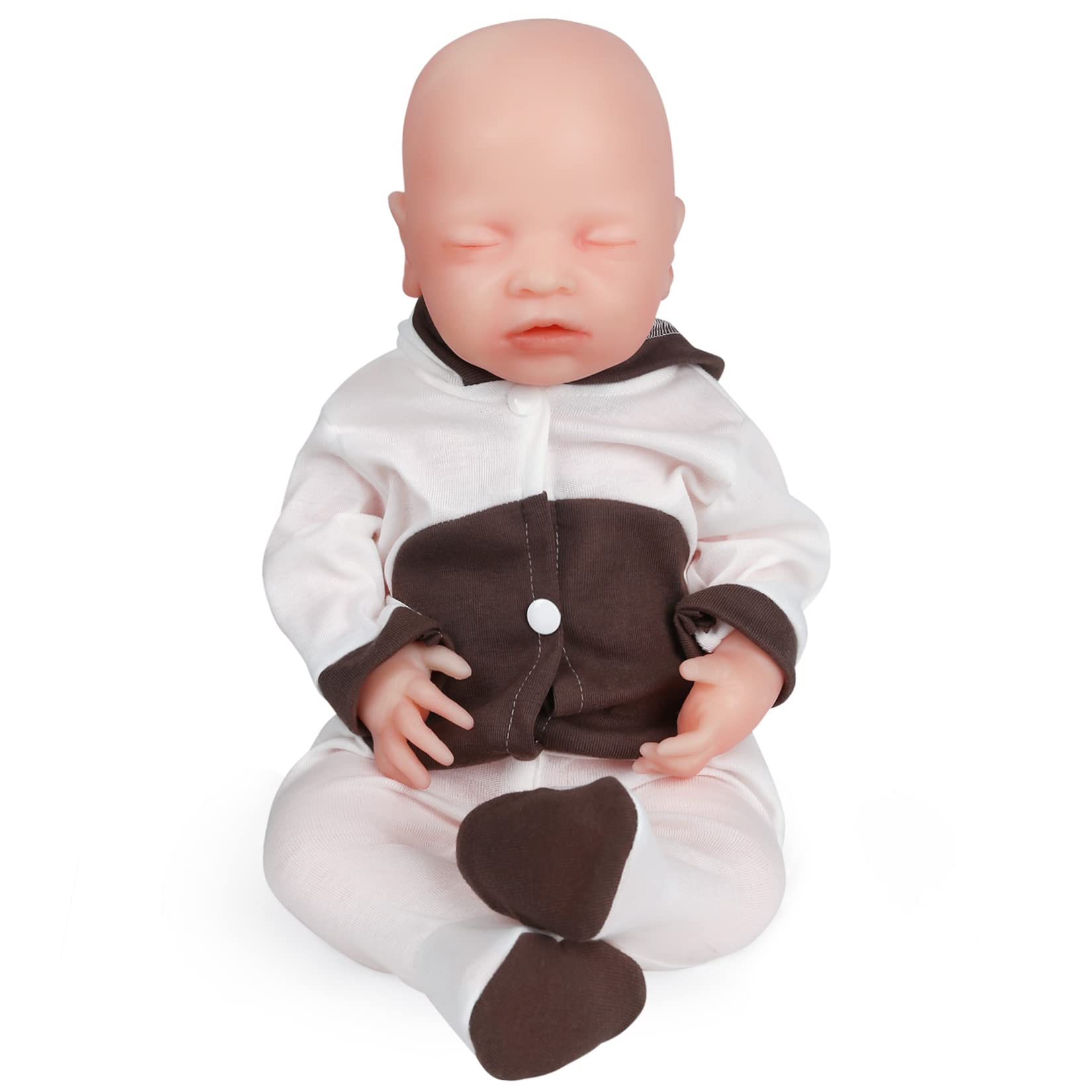 Vollence 18 Inch Realistic Reborn Baby Doll - Lifelike Full Silicone Newborn Girl Doll with Platinum Silicone Skin | Perfect for Collectors, Gift Giving & Nursery Decor