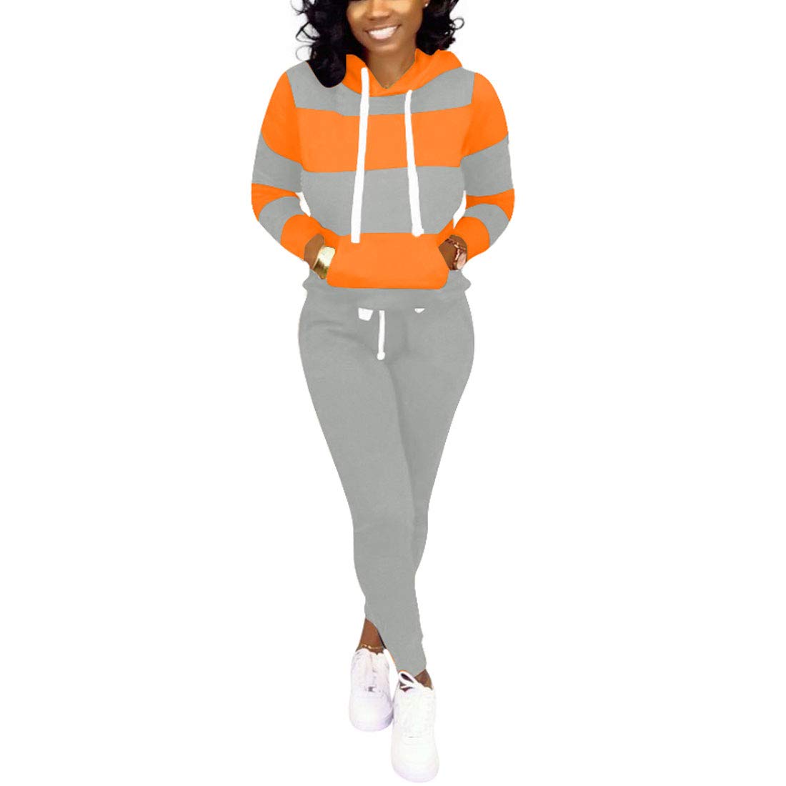 Women's Two-Piece Jogging Suits & Casual Tracksuit Set - Comfortable Lounge Wear for Running, Yoga & Gym Workouts