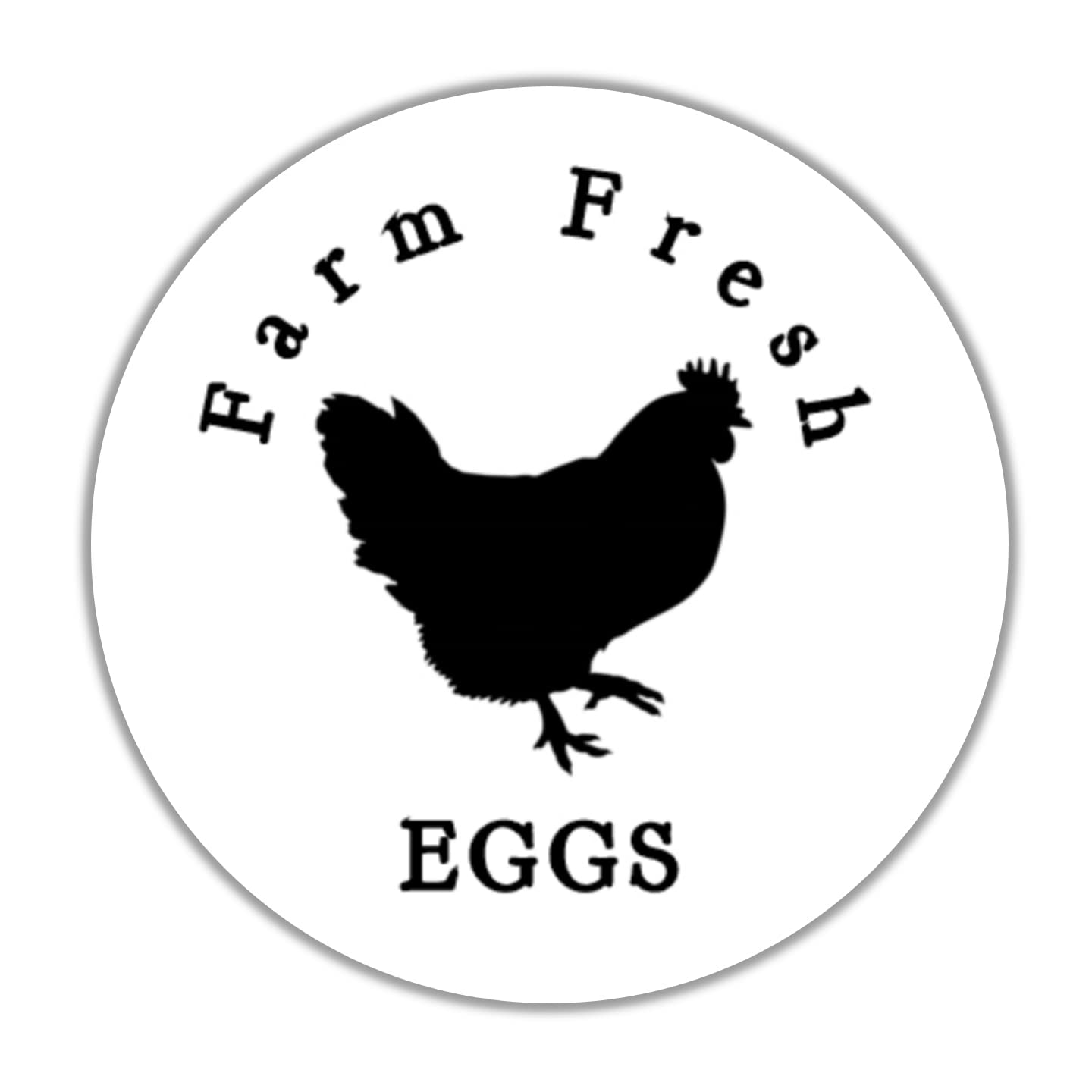 Farm Fresh Eggs Stickers & Labels for Egg Cartons - Perfect for Homegrown, Organic, and Free-Range Chicken Eggs