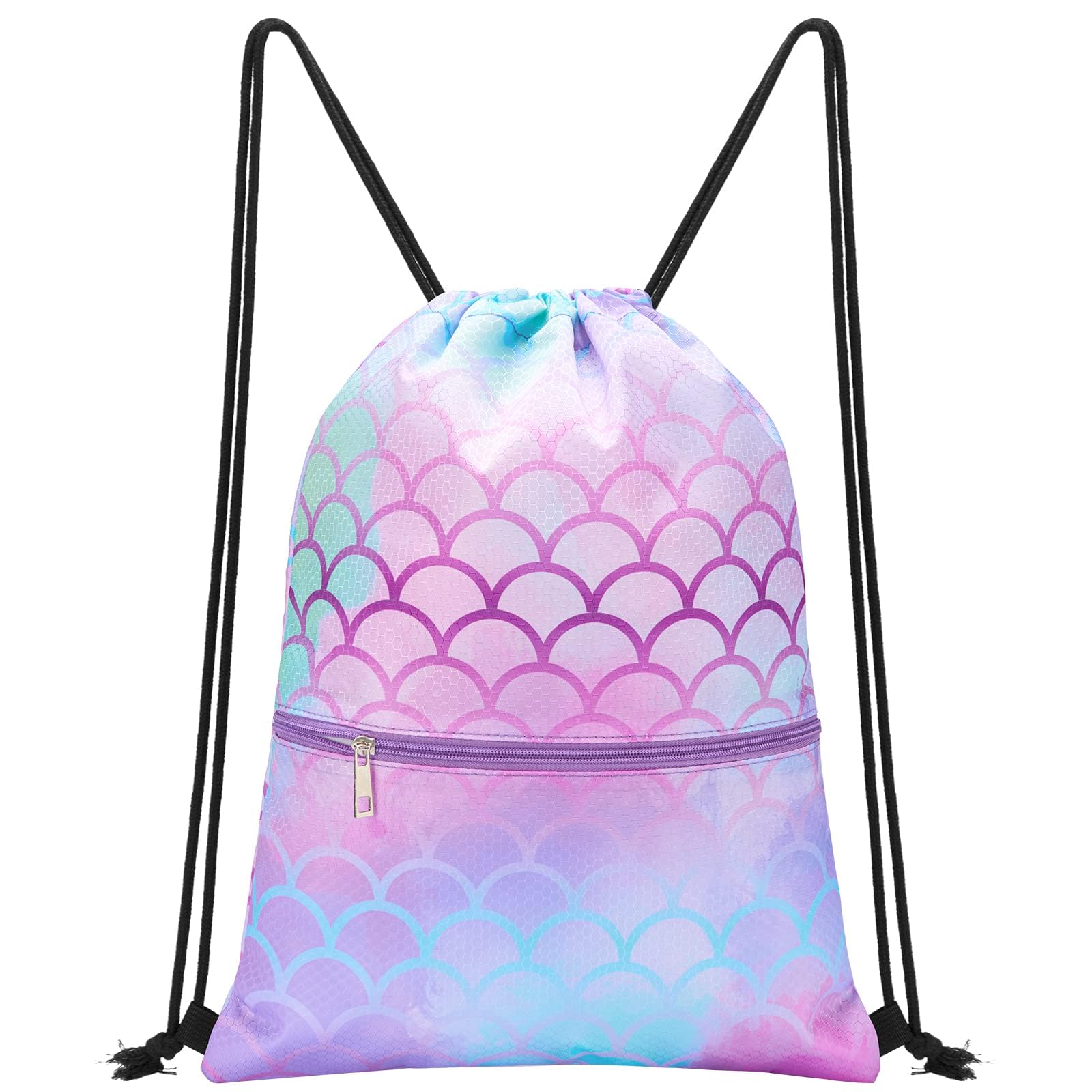 WAWSAM Drawstring Backpack - Lightweight Sports Gym Bag for Kids & Teens, Waterproof Swim Bag for Beach, Pool, School, Travel & Outdoor Activities