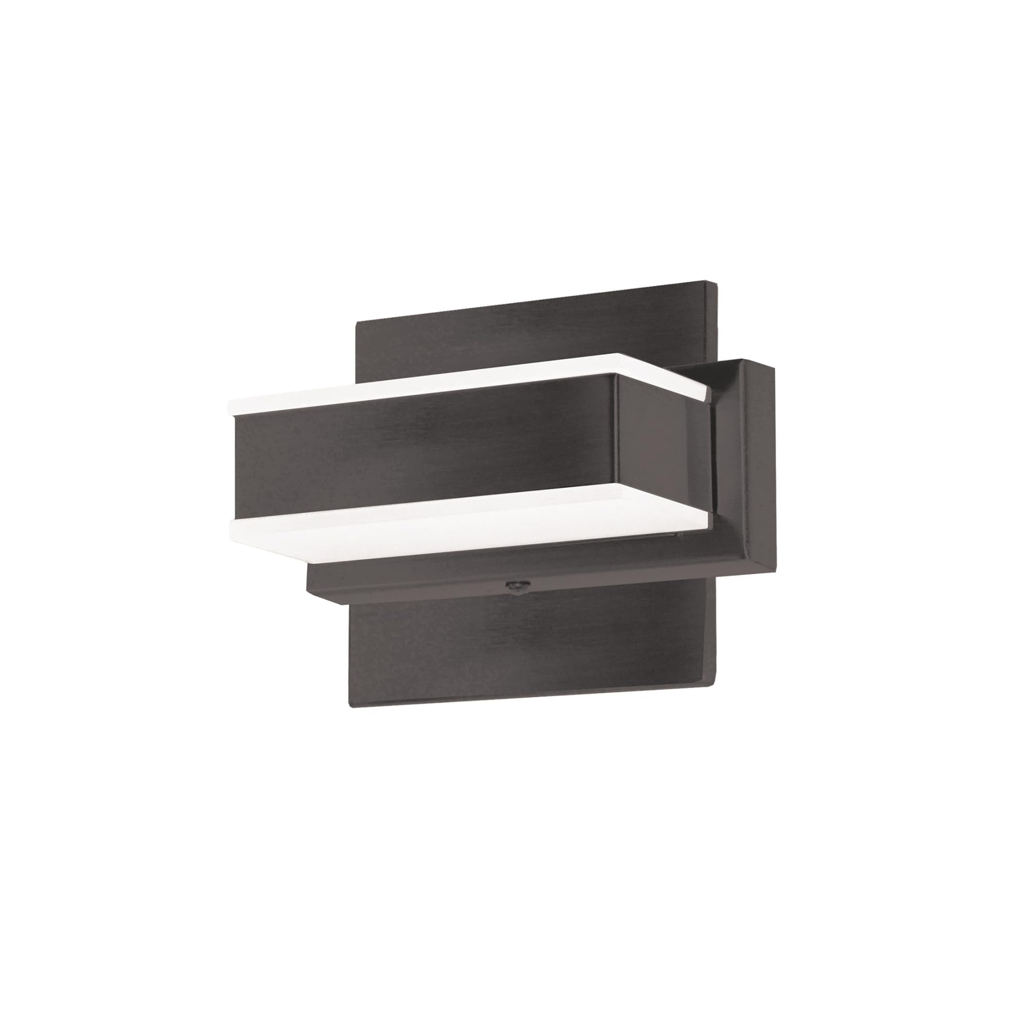 Dainolite Modern LED Vanity Close-to-Ceiling Light Fixture - Black, Energy Efficient Bathroom Lighting for Contemporary Homes & Spa-Like Retreats