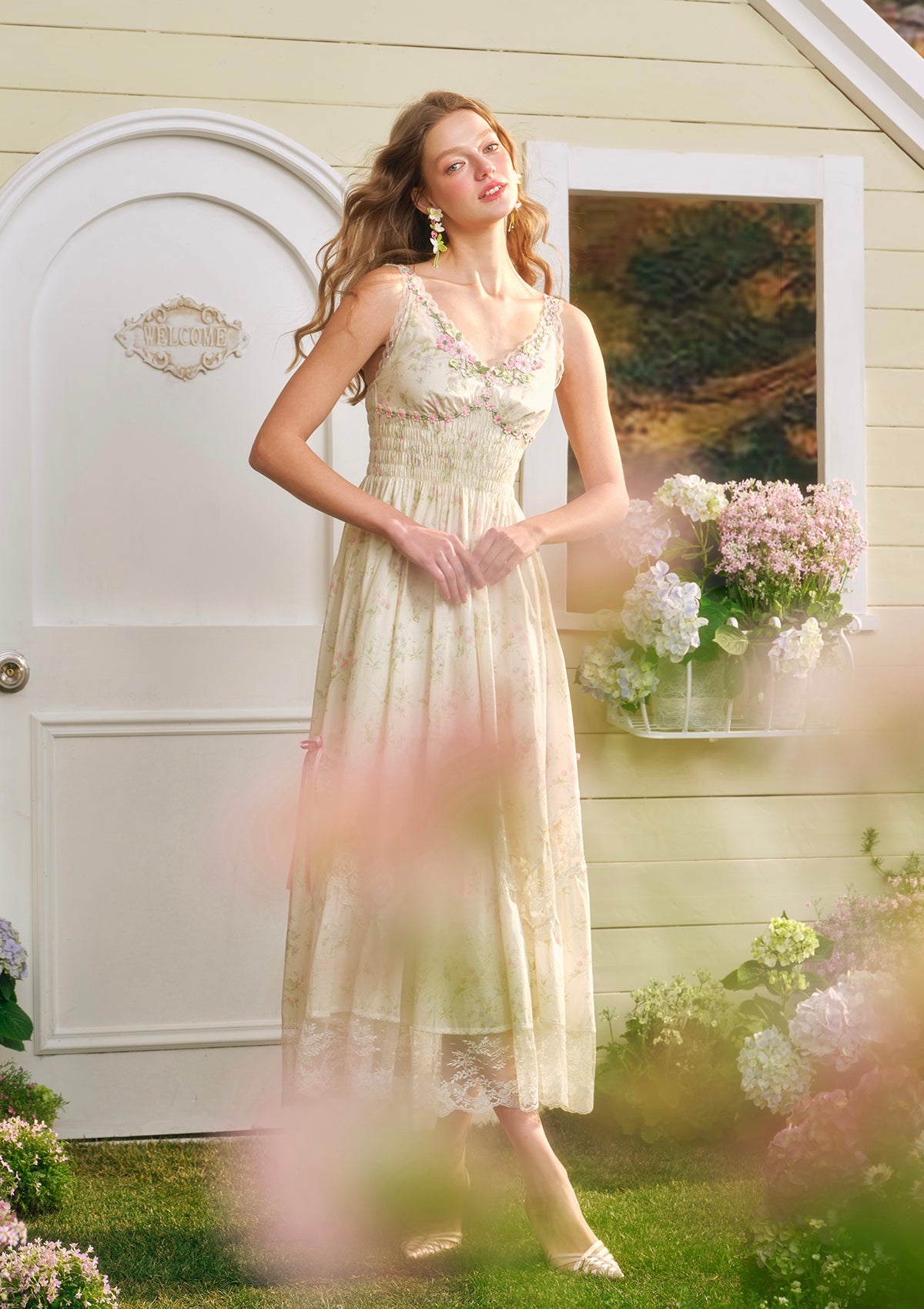 Elegant Floral Holiday Dress for Women - Perfect for Christmas Parties, Weddings & Special Occasions
