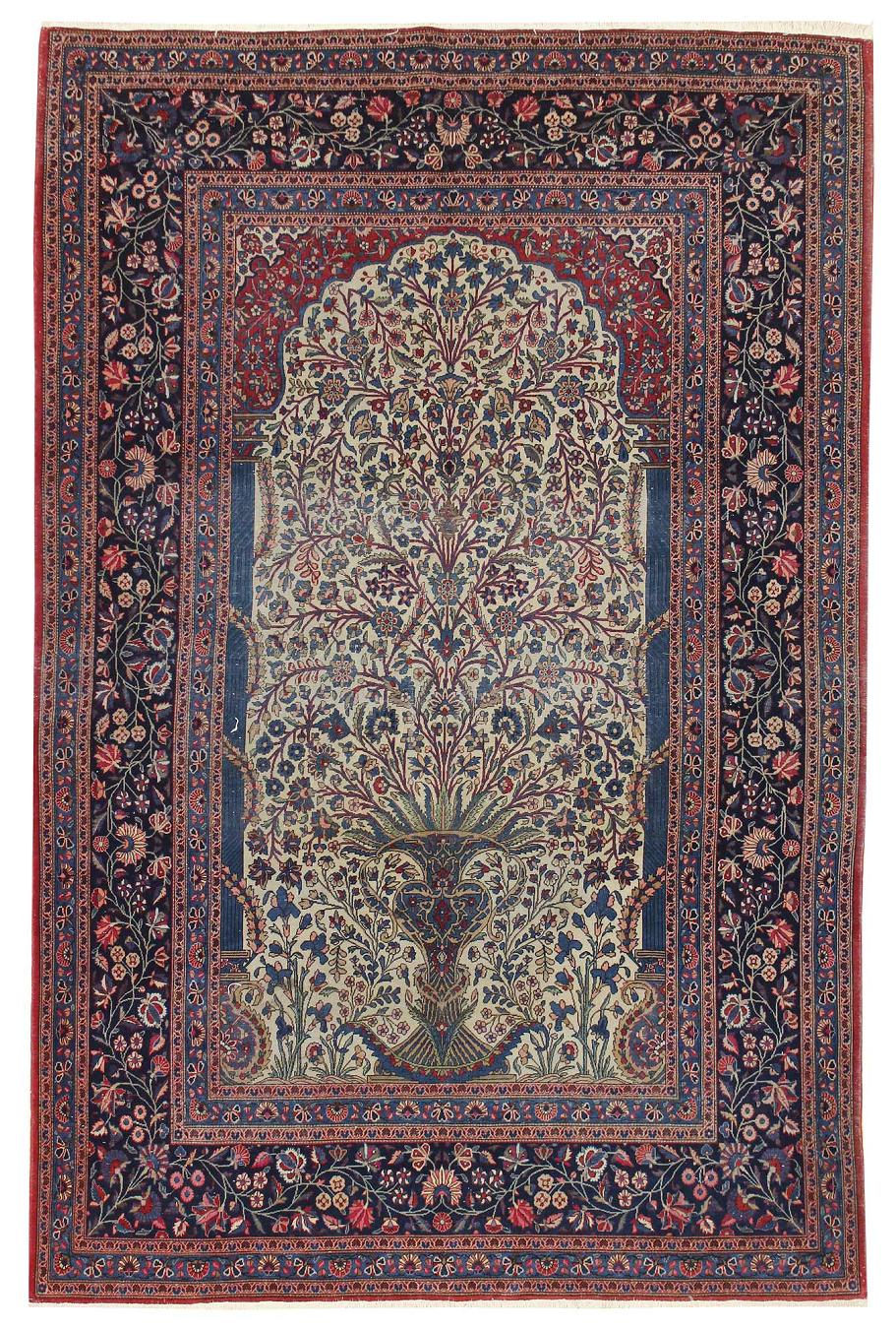Antique Keshan Handwoven Traditional Rug JF7766 - Vintage Persian Carpet for Living Room, Bedroom & Home Decor