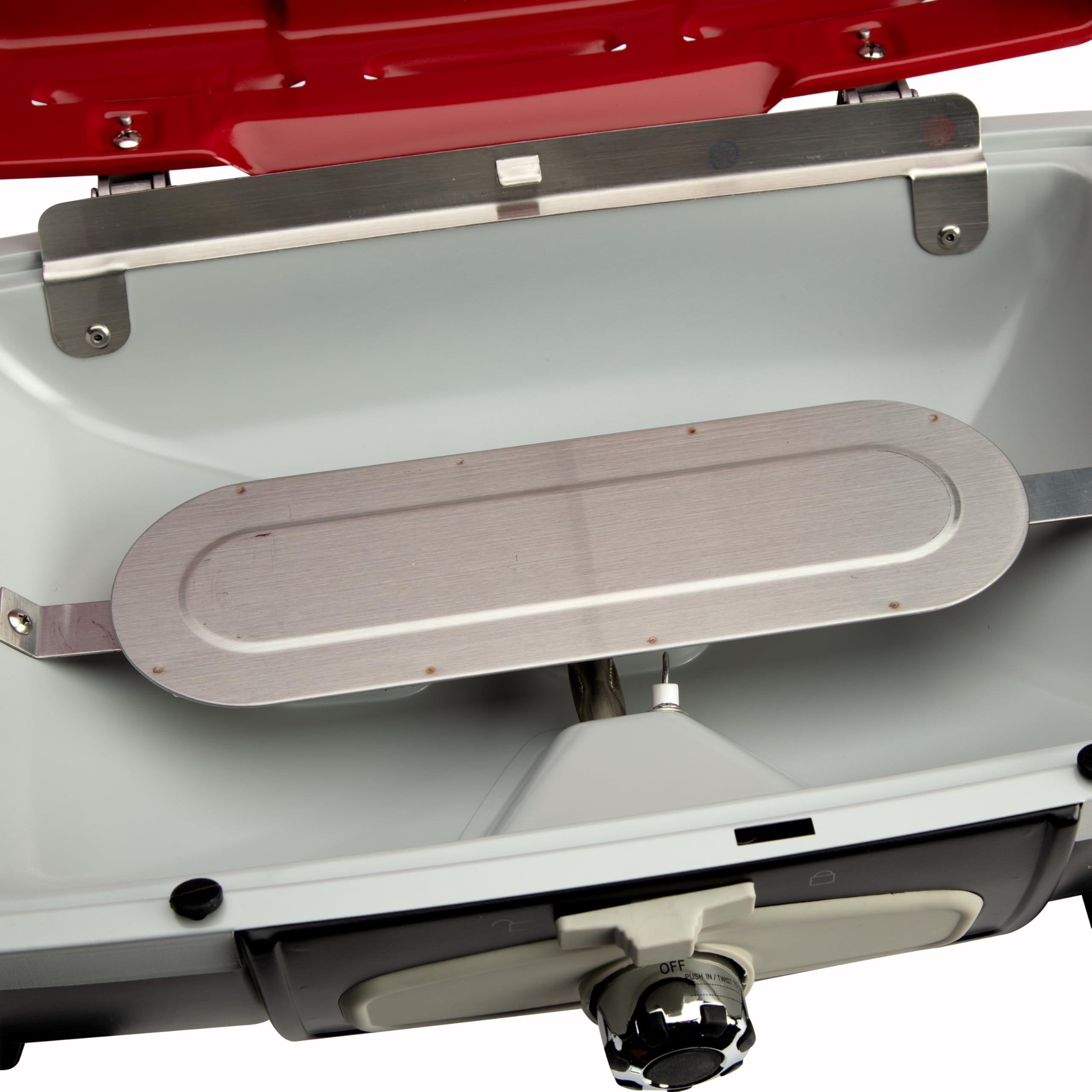 Cuisinart CGG-180T Petit Gourmet Portable Tabletop Propane Gas Grill - Compact 17.6 x 18.6 x 11.8 Inch Outdoor Cooking Grill for Camping, Picnics & Tailgating - Red