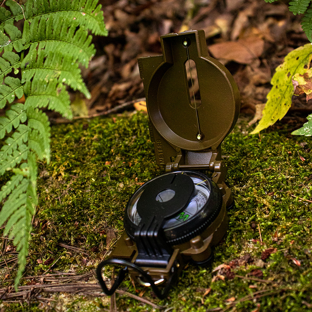 Military Marching Compass - Waterproof & Durable Outdoor Navigation Tool for Hiking, Camping, Survival & Tactical Use