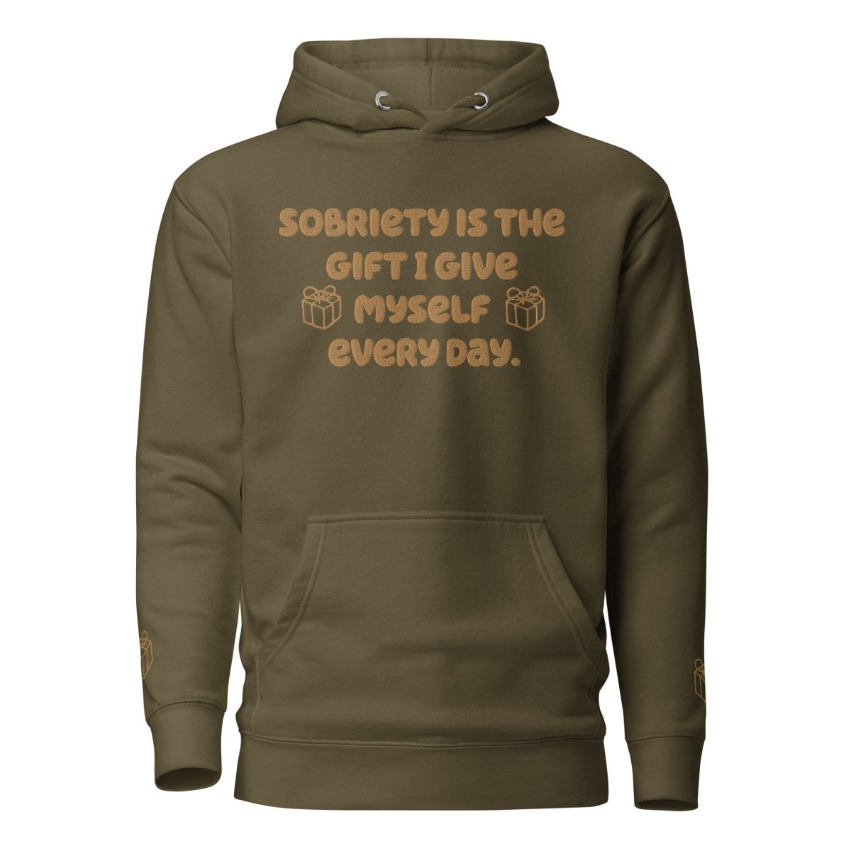 Sobriety Gift Hoodie - Inspirational Embroidered Hooded Sweatshirt for Recovery & Sobriety Journey | Perfect for AA Meetings, Sober Living & Daily Motivation