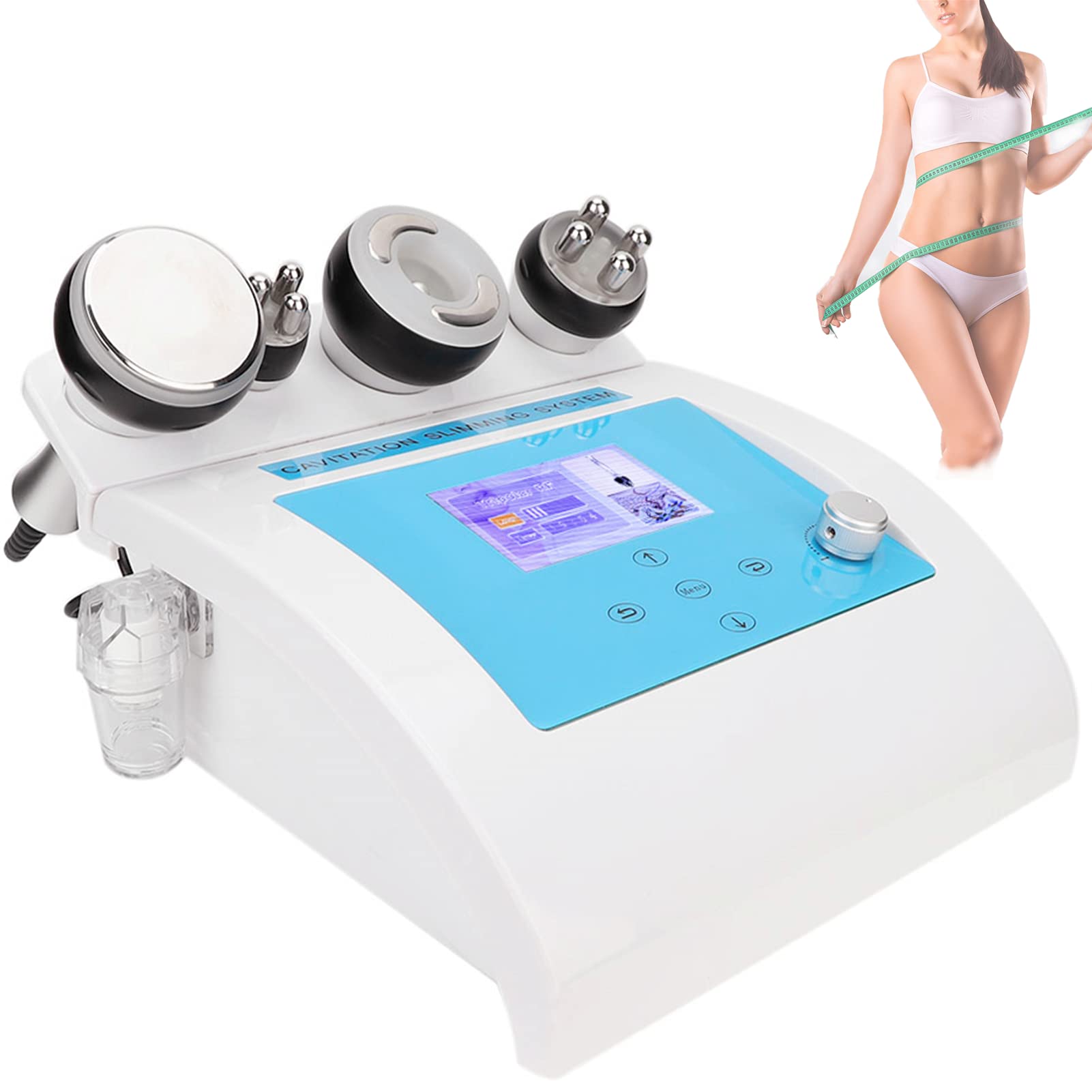 4-in-1 Vacuum Body Slimming Massager with 40K Radiofrequency - Cellulite Removal, Skin Lifting & Fat Burning Machine for Face, Hands, Legs & Belly - Professional Body Shaping Device for Home Spa & Weight Loss Treatments