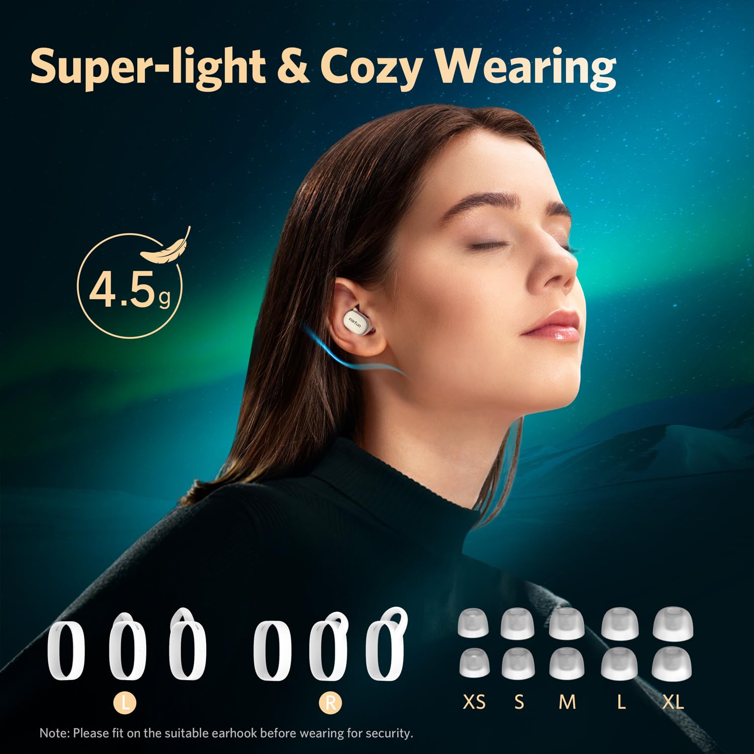 EarFun Free Pro 3 ANC Earbuds with Snapdragon Sound, aptX Adaptive & 6 Mics for Workout & Travel