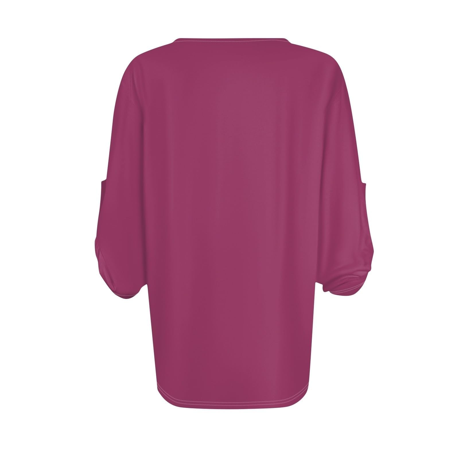 Elegant 3/4 Sleeve V-Neck Tunic Tops for Women - Loose Fit Casual Pullover Shirts | Perfect for Work, Weekend Outings & Layering
