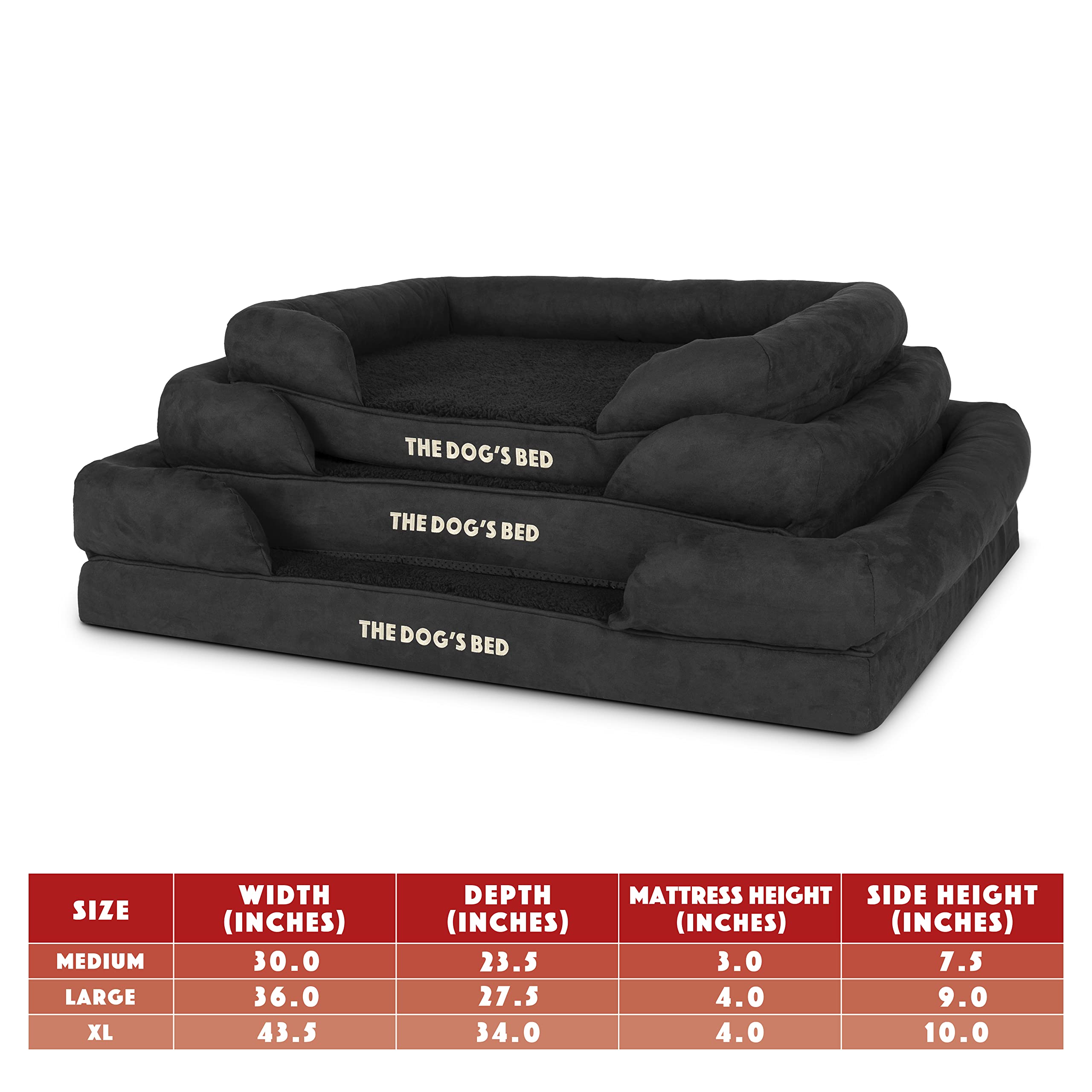 Large Memory Foam Dog Bed for Arthritis & Hip Relief - Waterproof Washable Cover - Perfect for Post-Surgery Recovery & Joint Pain
