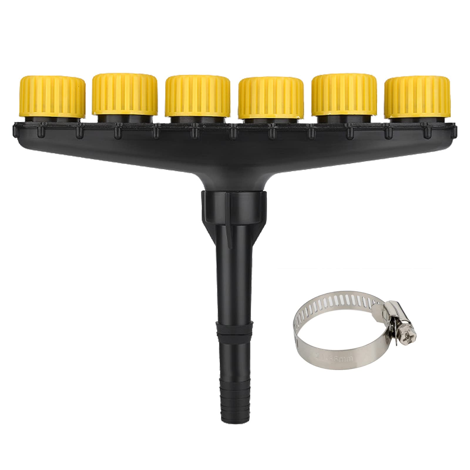 AIZHIYI 6-Pack Multi-Hole Sprinkler Heads - Gentle Watering for Delicate Seedlings & Plants - Perfect for Garden, Lawn, and Greenhouse Irrigation