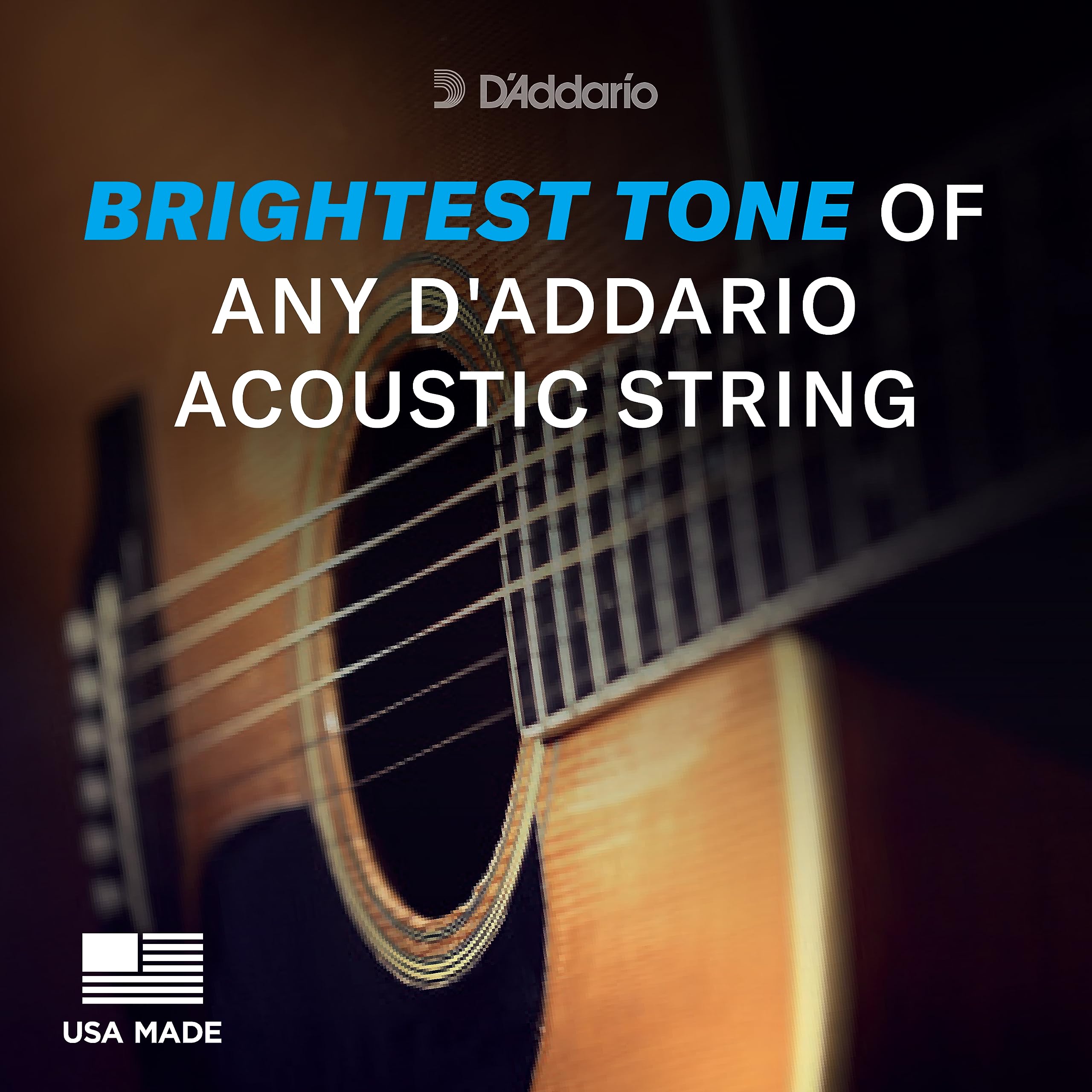 D'Addario EJ36 Acoustic Guitar Strings 80/20 Bronze Light 12-String Set - Perfect for Folk, Rock & Studio Recording