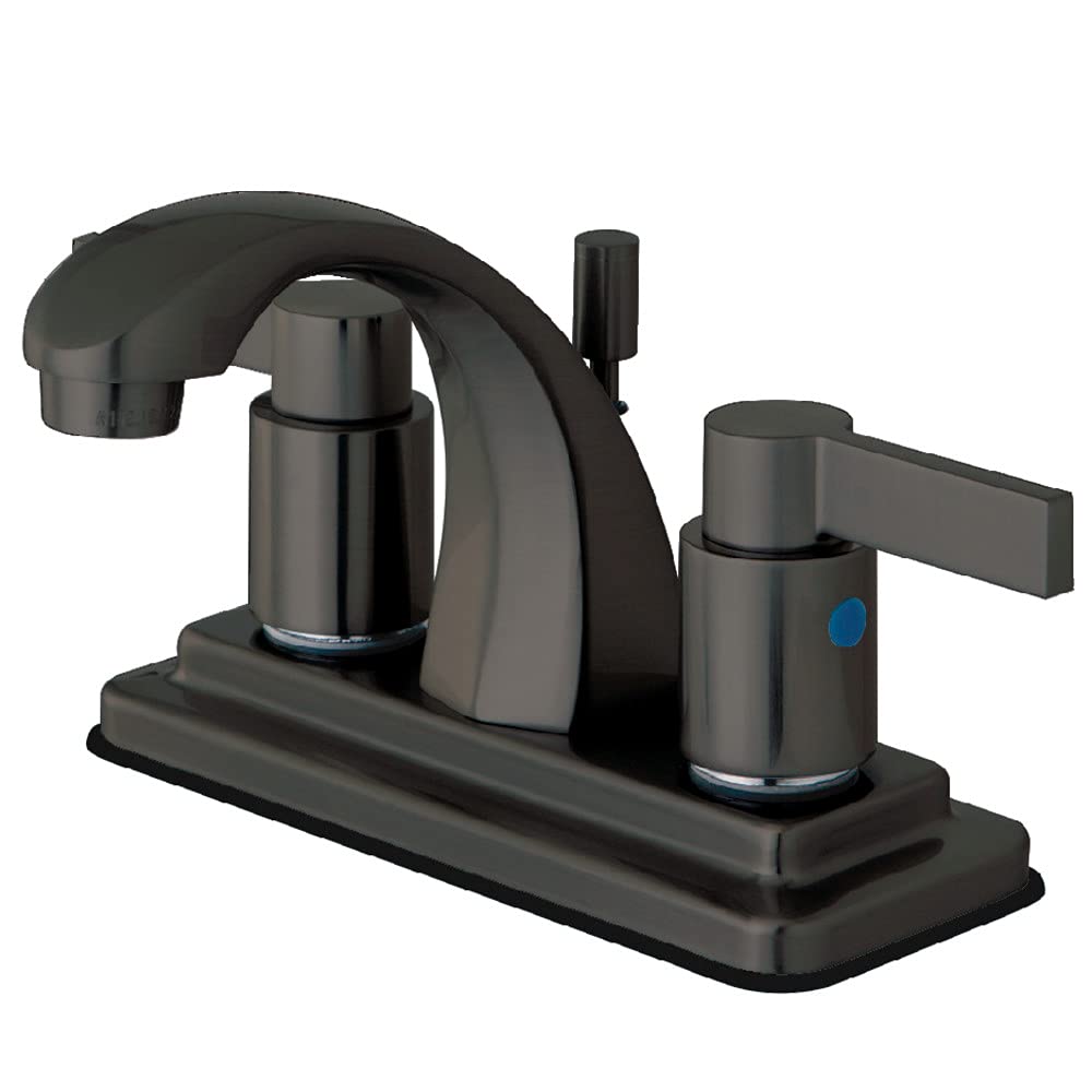 Kingston Brass KB4645NDL NuvoFusion 4-Inch Centerset Bathroom Sink Faucet, Oil Rubbed Bronze Finish, 3-7/8