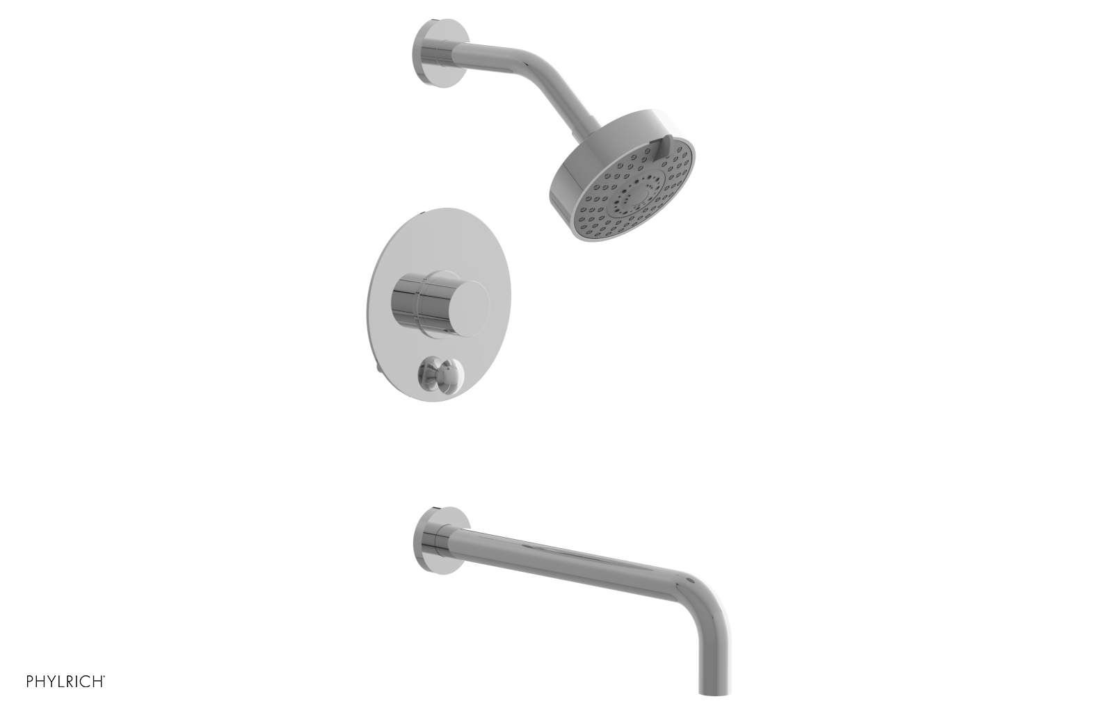BASIC II 12 Pressure Balance Tub and Shower Faucet Set - 230 27 12 - Perfect for Bathroom Renovation & Modern Home Upgrade
