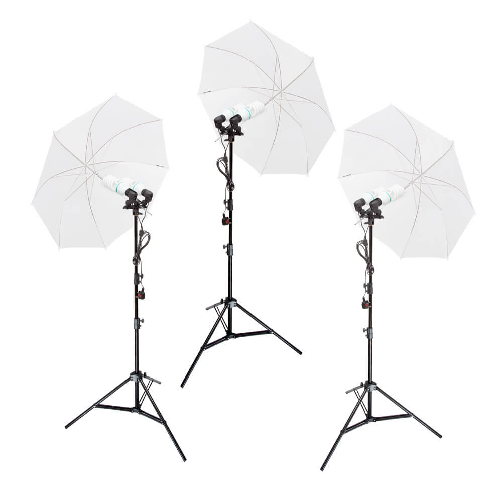 DUOLiTE E27 Continuous Lighting Three Head Kit - Professional Studio Light for Photography, Videography, and Live Streaming - Perfect for YouTube, TikTok, and Product Photography