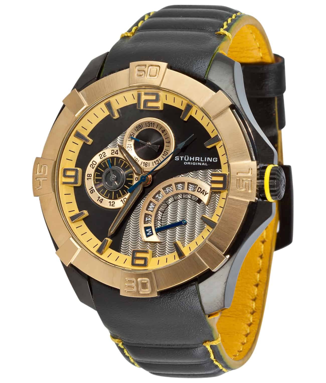 Black Dial / Black PVD Case / Black Leather Strap Black PVD Tang Buckle 3