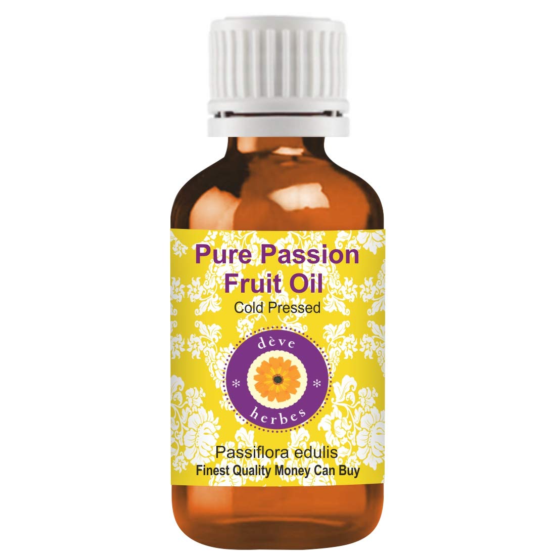 Pure Passion Fruit Oil (Passiflora edulis) - 100% Natural, Cold Pressed, Therapeutic Grade - 10ml Bottle for Aromatherapy, Massage & Skin Care