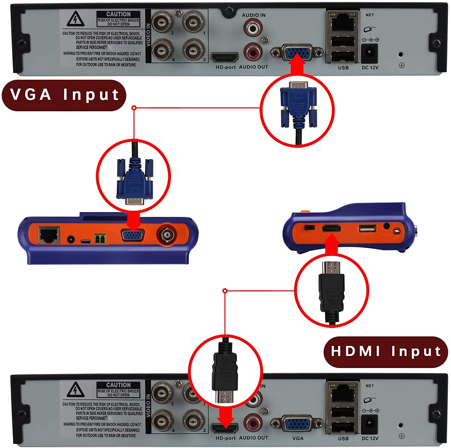 Upgraded Portable Wrist CCTV Tester with 5