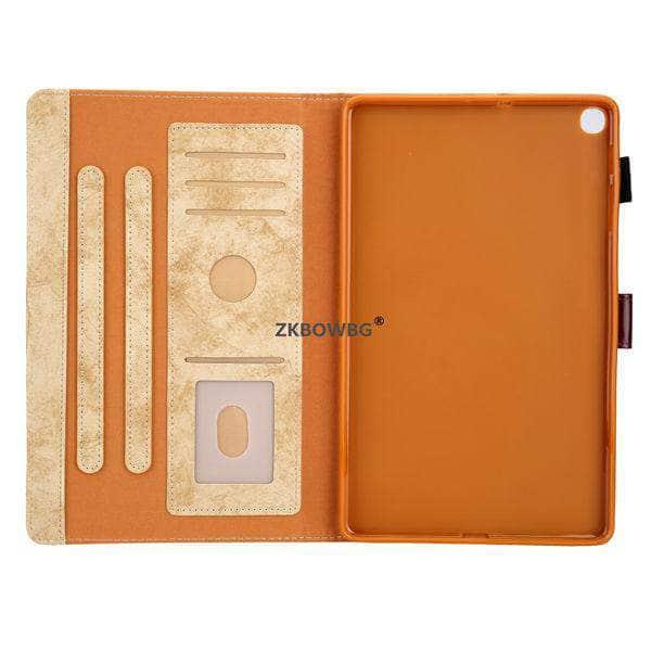 Premium PU Leather Case with Soft TPU Back for Samsung Galaxy Tab A 8.0 (2019) - Compatible with S Pen (Model P200/P205) | Slim Protective Cover for Work, Travel & Daily Use