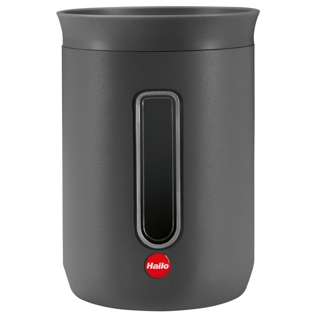 Hailo 0833-974 0.8 Liter Gray Storage Container - Airtight Food Container for Kitchen Pantry Organization, Meal Prep & Leftovers Storage