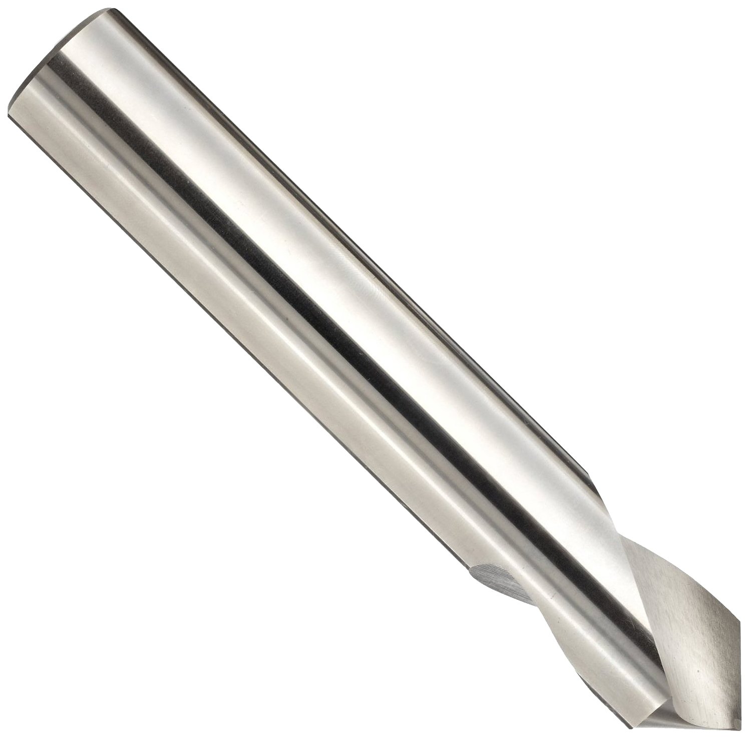 YG-1 High Speed Steel NC Spotting Drill Bit - Uncoated Bright Finish, Straight Shank, Slow Spiral, 90° Point Angle, 3/4