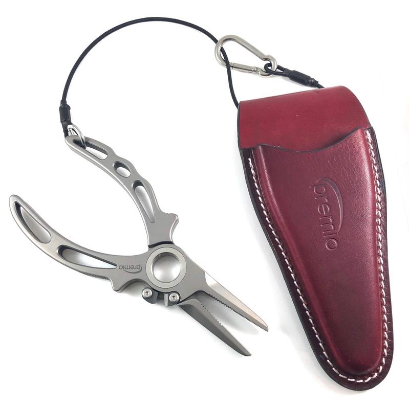 Danco Premio Titanium Pliers Set with Leather Sheath & Lanyard - 5.5