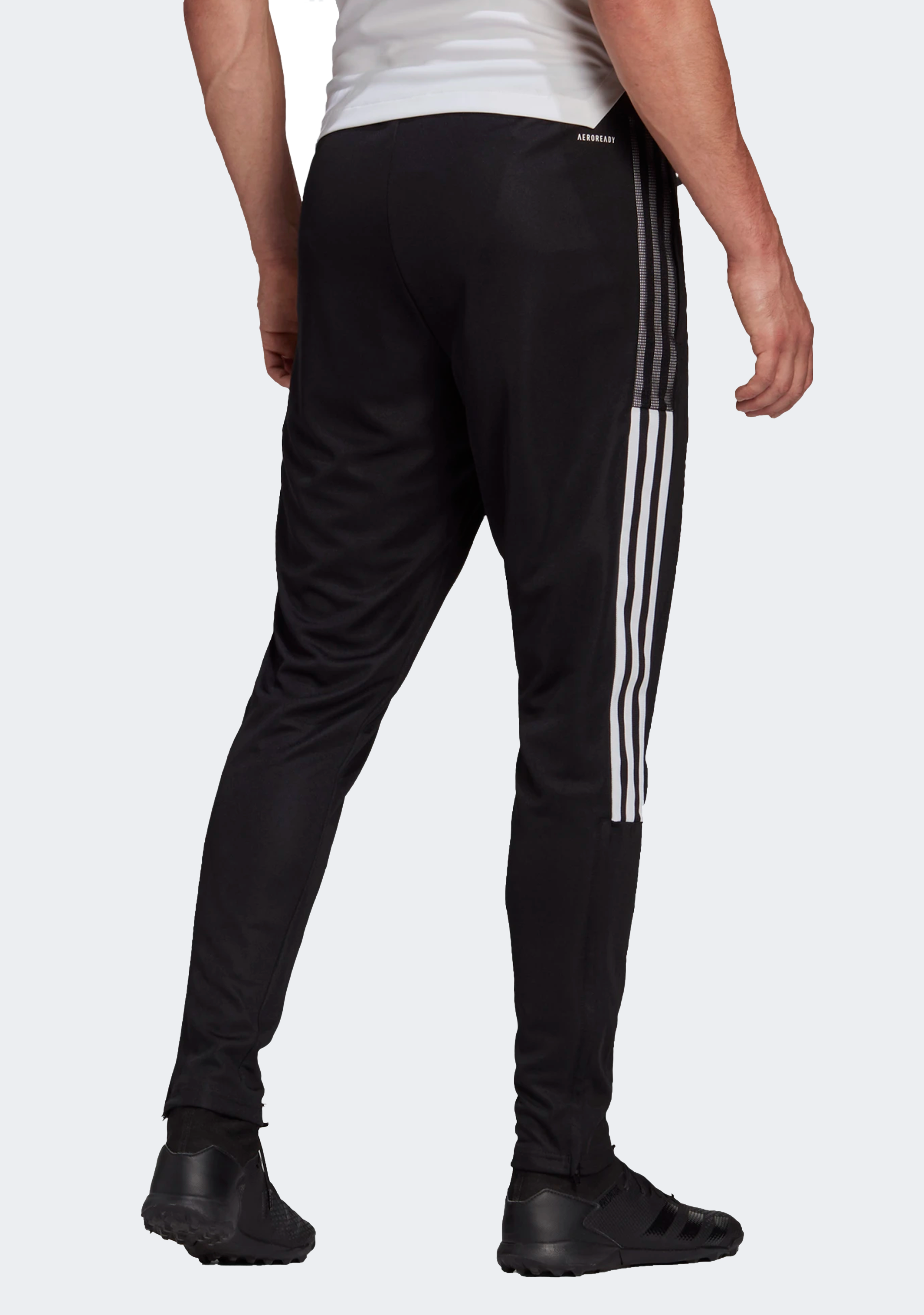Adidas Men's Tiro 21 Training Track Pants - Black/White - Comfortable Athletic Joggers for Running, Gym Workouts & Casual Wear