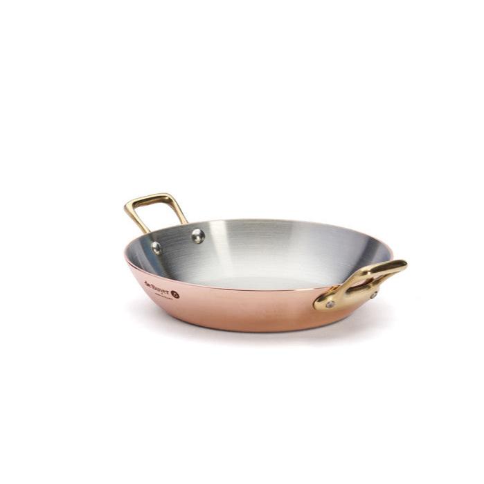 Debuyer 6-Inch Round Copper Mixing Bowl with Welded Handles - Perfect for Baking, Cooking, Whisking & Serving - Premium Kitchen Essential for Chefs & Home Cooks