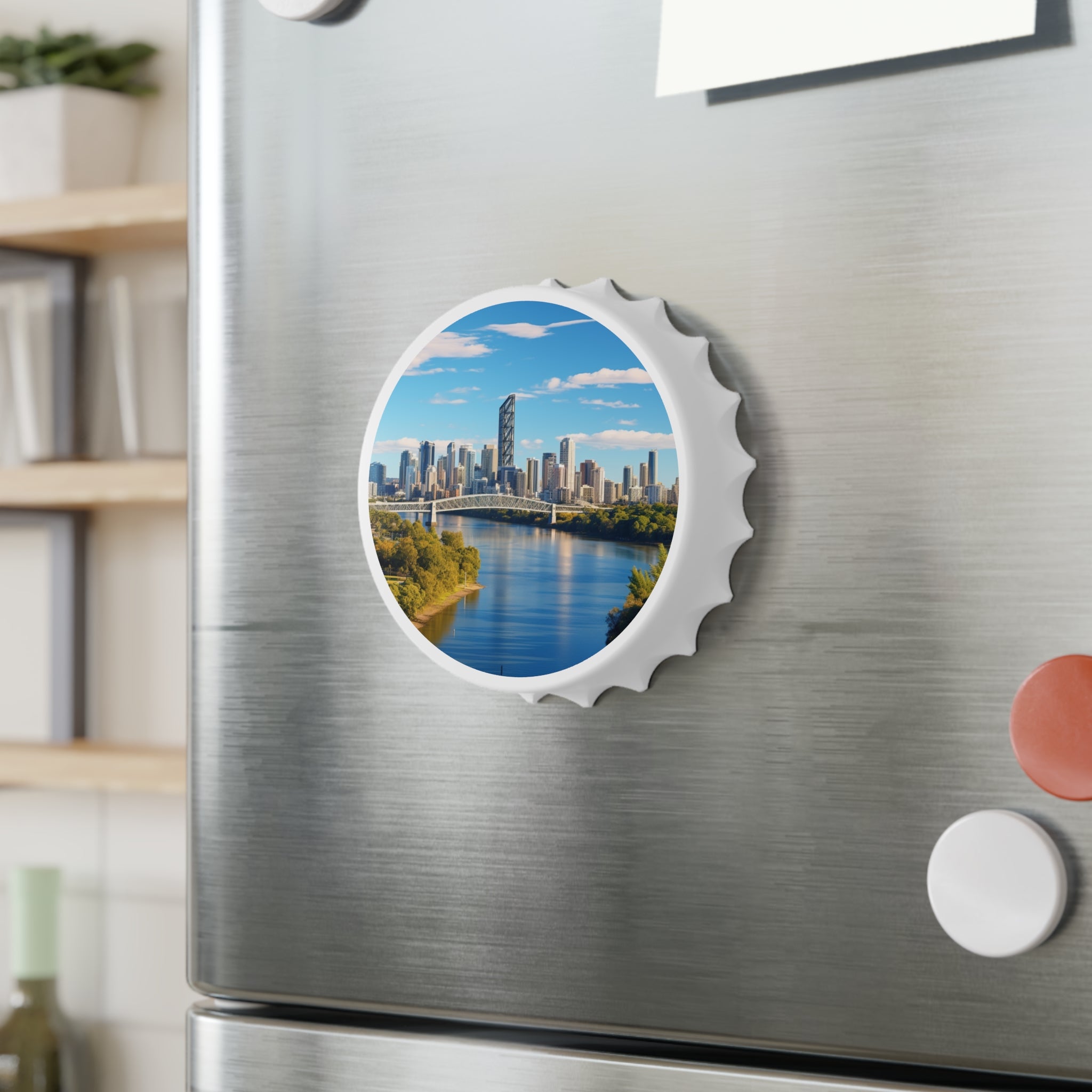 Premium Brisbane River Bottle Opener - Rustproof Metal Keychain with Unique Design - Perfect for Beer, Soda & Home Bar Accessories - Great Gift for Beer Lovers & Outdoor Enthusiasts