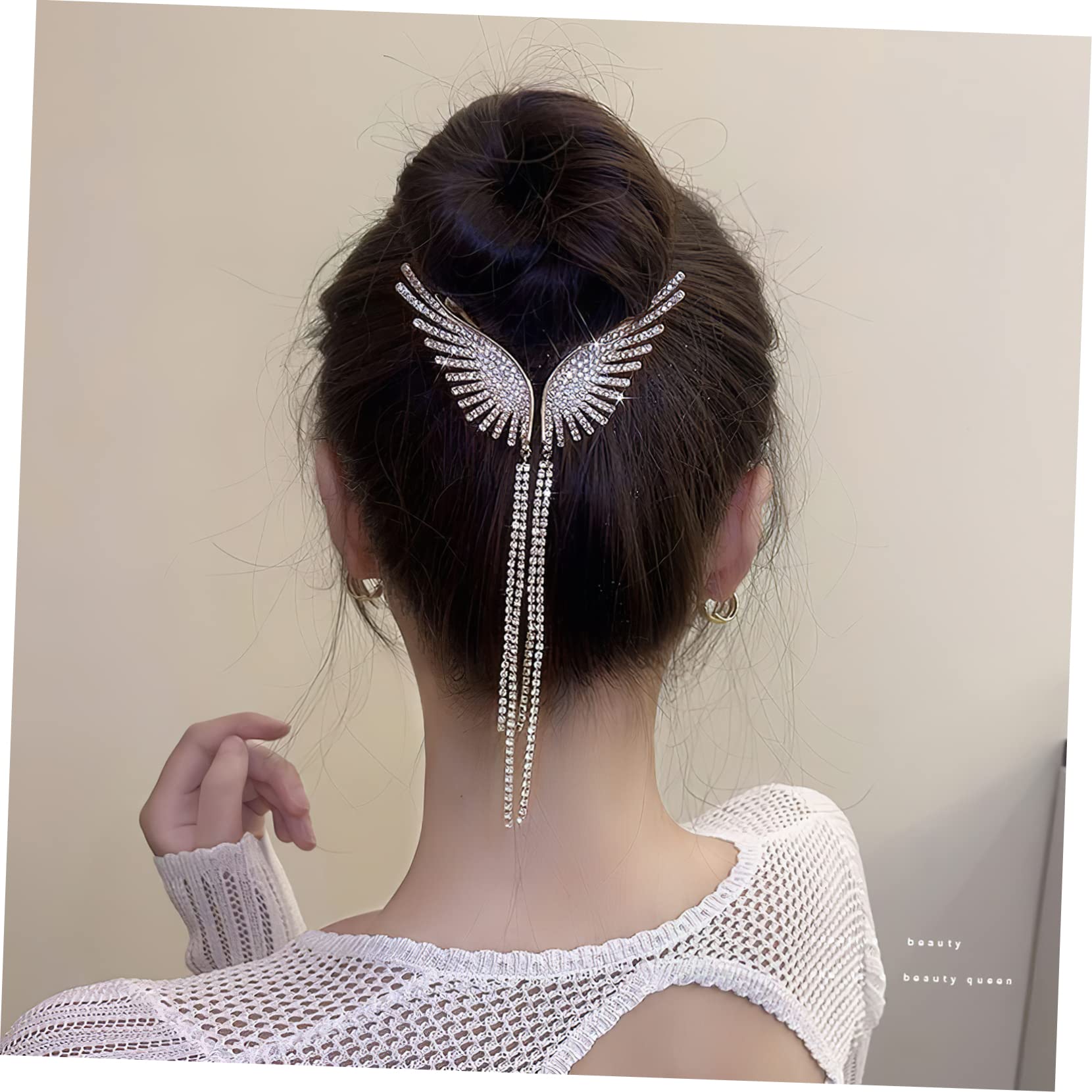 Stylish Diamond Ponytail Holders with Tassel Chain - Elegant Hair Accessories for Women | Perfect for Parties, Weddings & Everyday Fashion