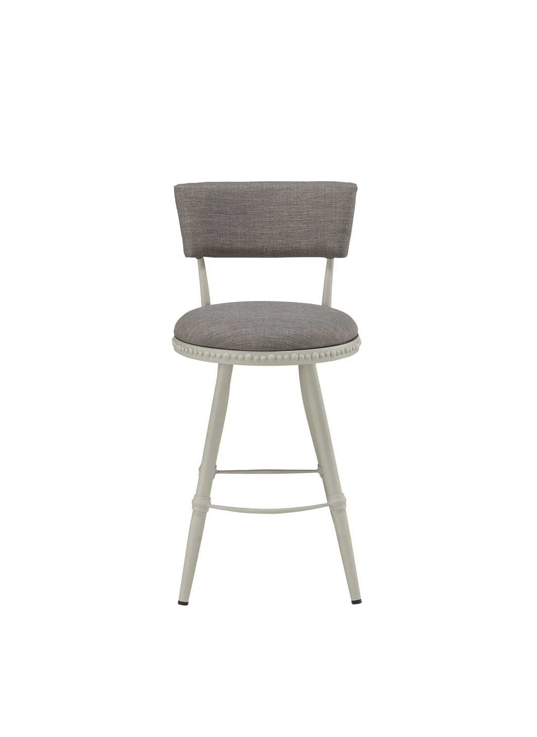 Boraam Benton Adjustable Bar Stool - Light Gray/Beige Finish - Perfect for Kitchen Islands, Breakfast Nooks & Home Bars