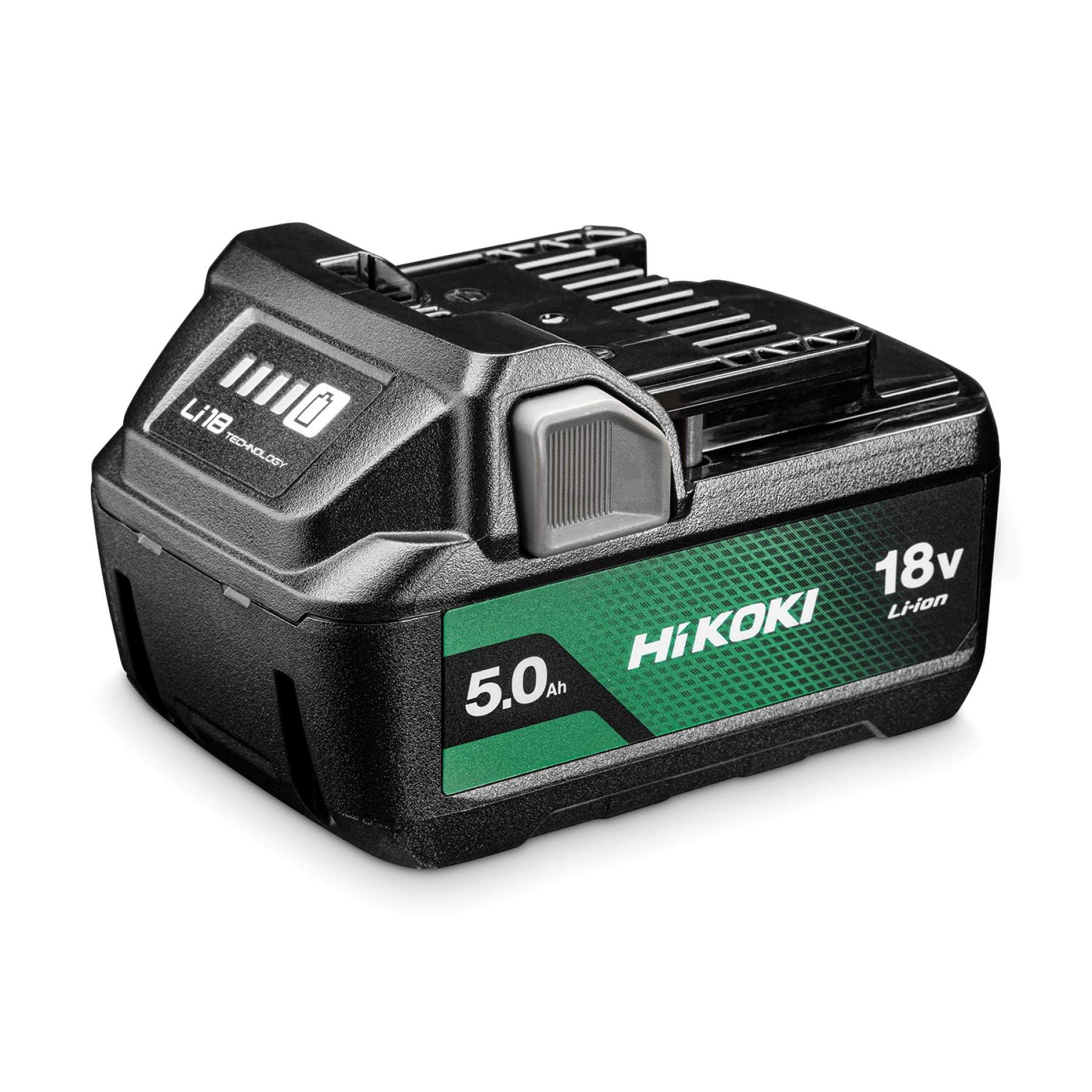 HiKOKI BSL1850MA 18V 5.0Ah Lithium-Ion Battery with 4-Stage LED Charge Indicator - Power Tools for Drilling, Sawing & DIY Projects