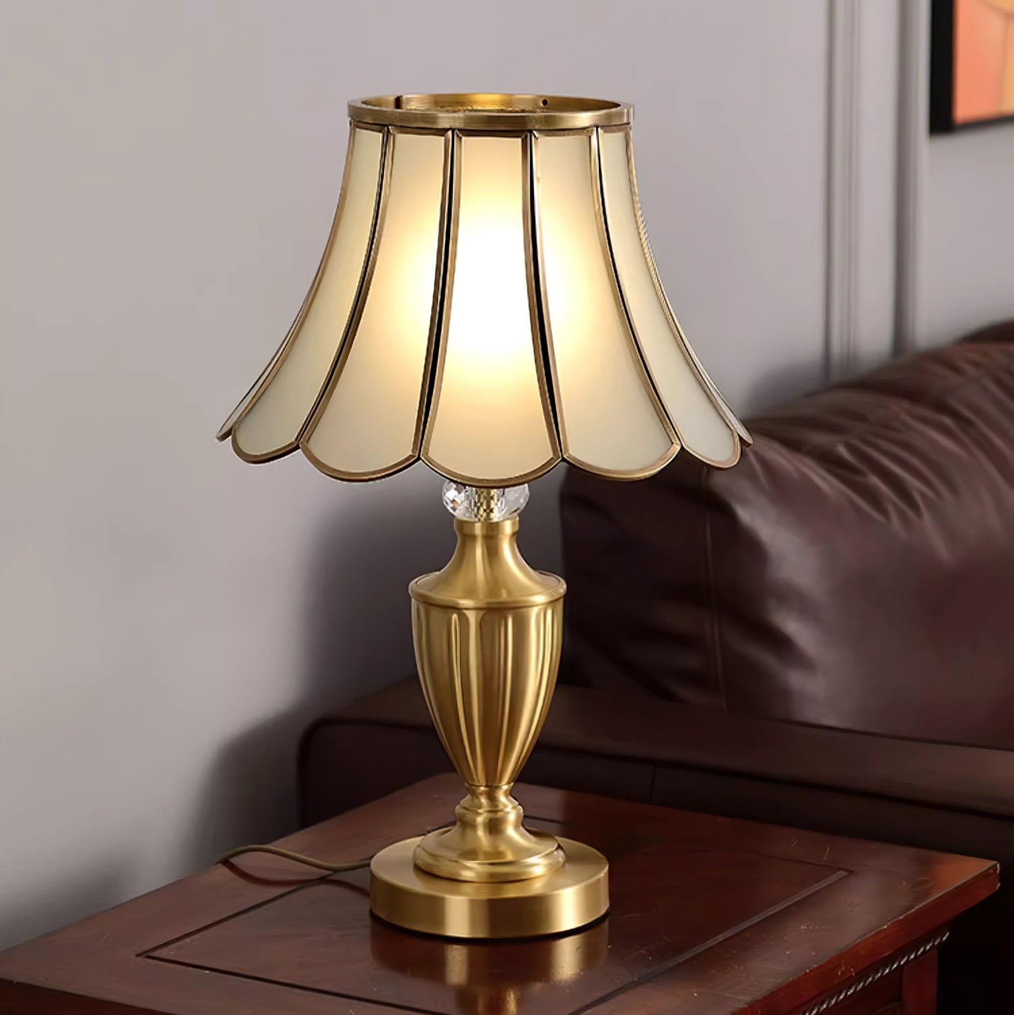 Lucia Table Lamp - Modern LED Nightstand Lamp with USB Port, Adjustable Brightness for Bedroom, Living Room, and Office - Perfect for Reading, Working, and Relaxing