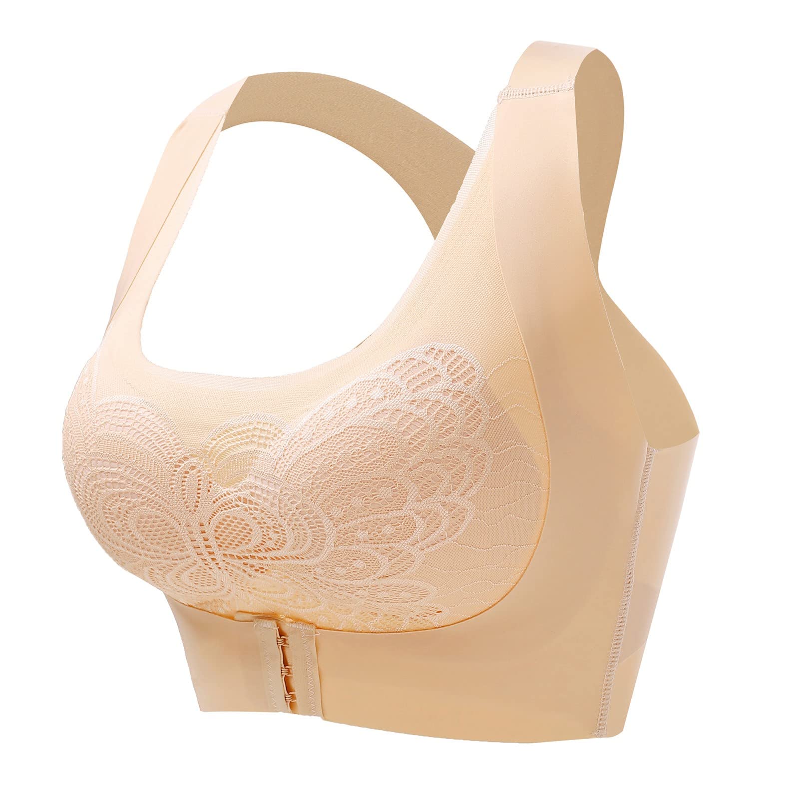 Women's Seamless Sports Bra - No Steel Ring Comfortable Push Up Workout Top for Yoga, Running & Gym | Sexy Back Design