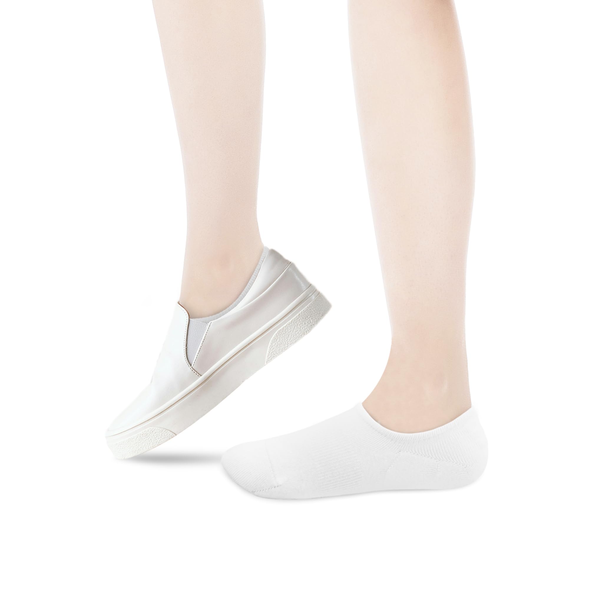 VOROLO Women's No Show Socks - Low Cut Invisible Ankle Socks with Non-Slip Grip for Running, Sneakers & Boat Shoes | Breathable Athletic Liner Socks for Workout & Daily Wear