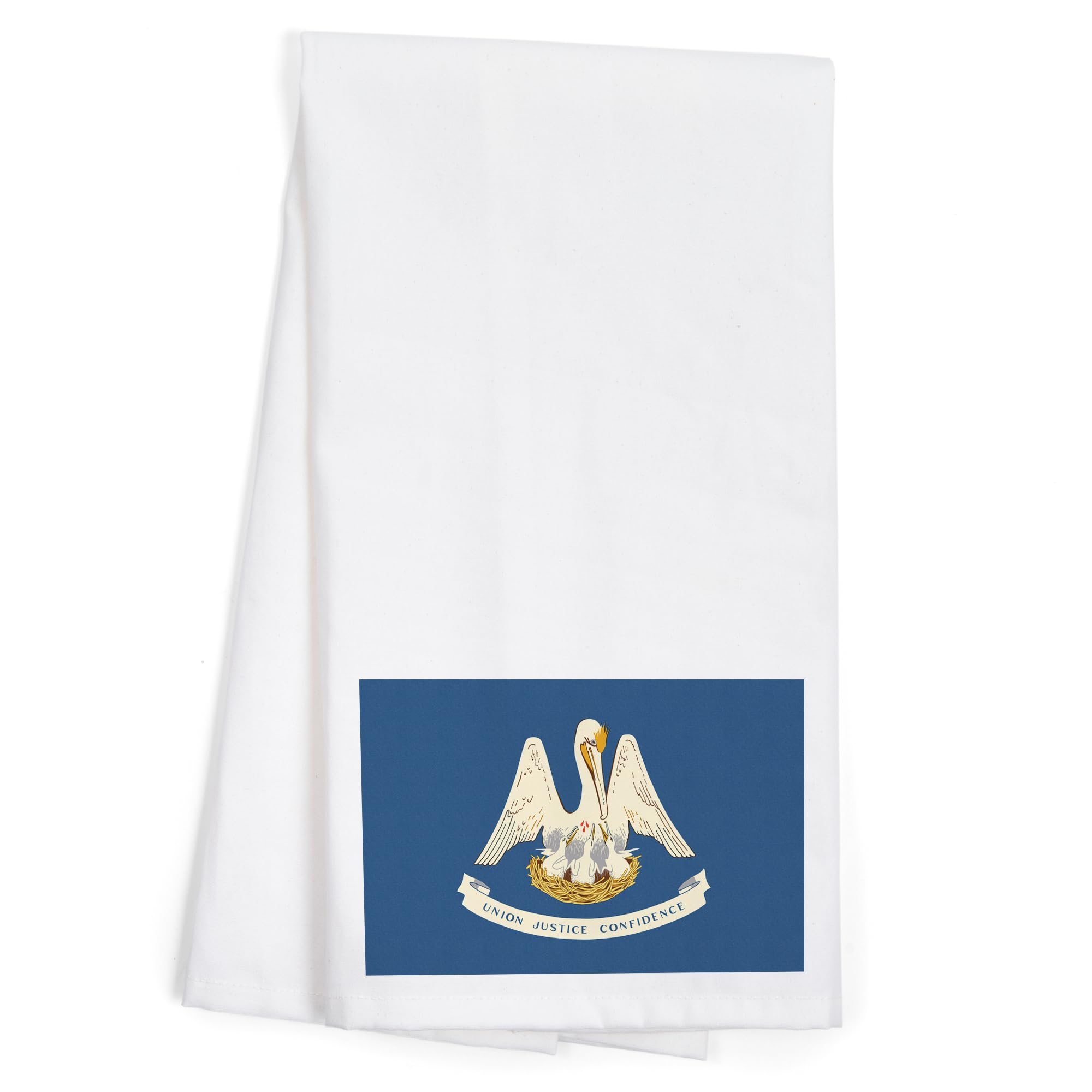 Louisiana State Flag 100% Cotton Tea Towel - Decorative Hand Towel for Kitchen, Home Decor & Gifts | Perfect for Cooking, Cleaning, and Displaying State Pride