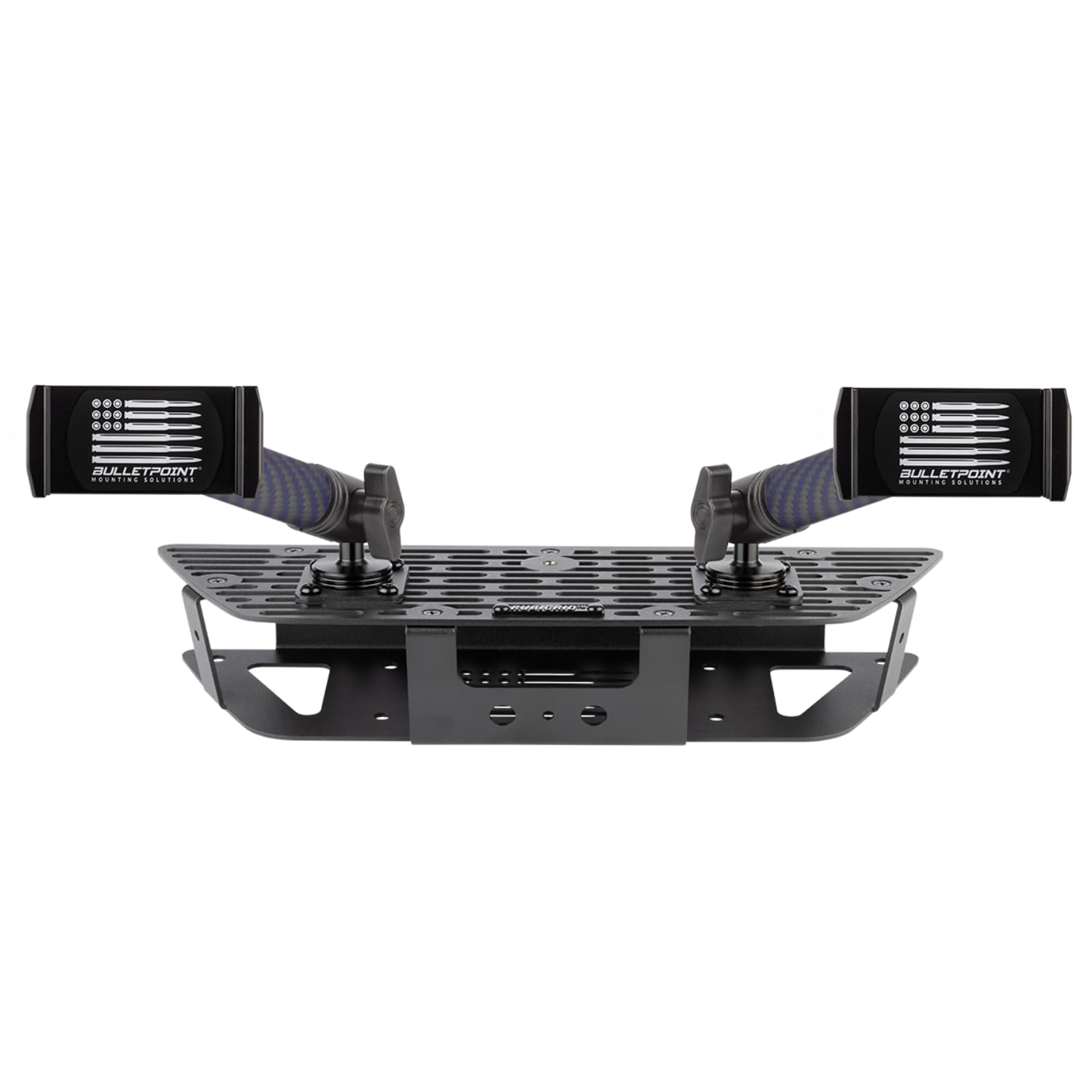 Bulletpoint RubiGrid Dash Mount Platform with 2 Phone Holders - Compatible with 2019+ Chevy Silverado & GMC Sierra - Multi-Device Car Mount for Phones, GPS & Tablets - Perfect for Road Trips & Daily Commuting