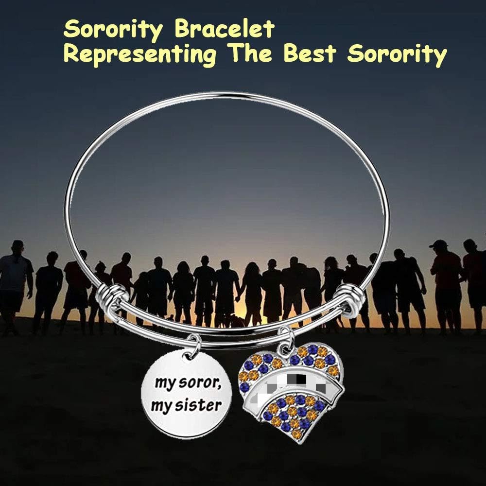 BAUNA Sorority Bracelet - Elegant Charm Bracelet Jewelry for Sisters, 1922 Sorority Gift - Perfect for Sisterhood Events, Graduation Gifts & Greek Life Accessories