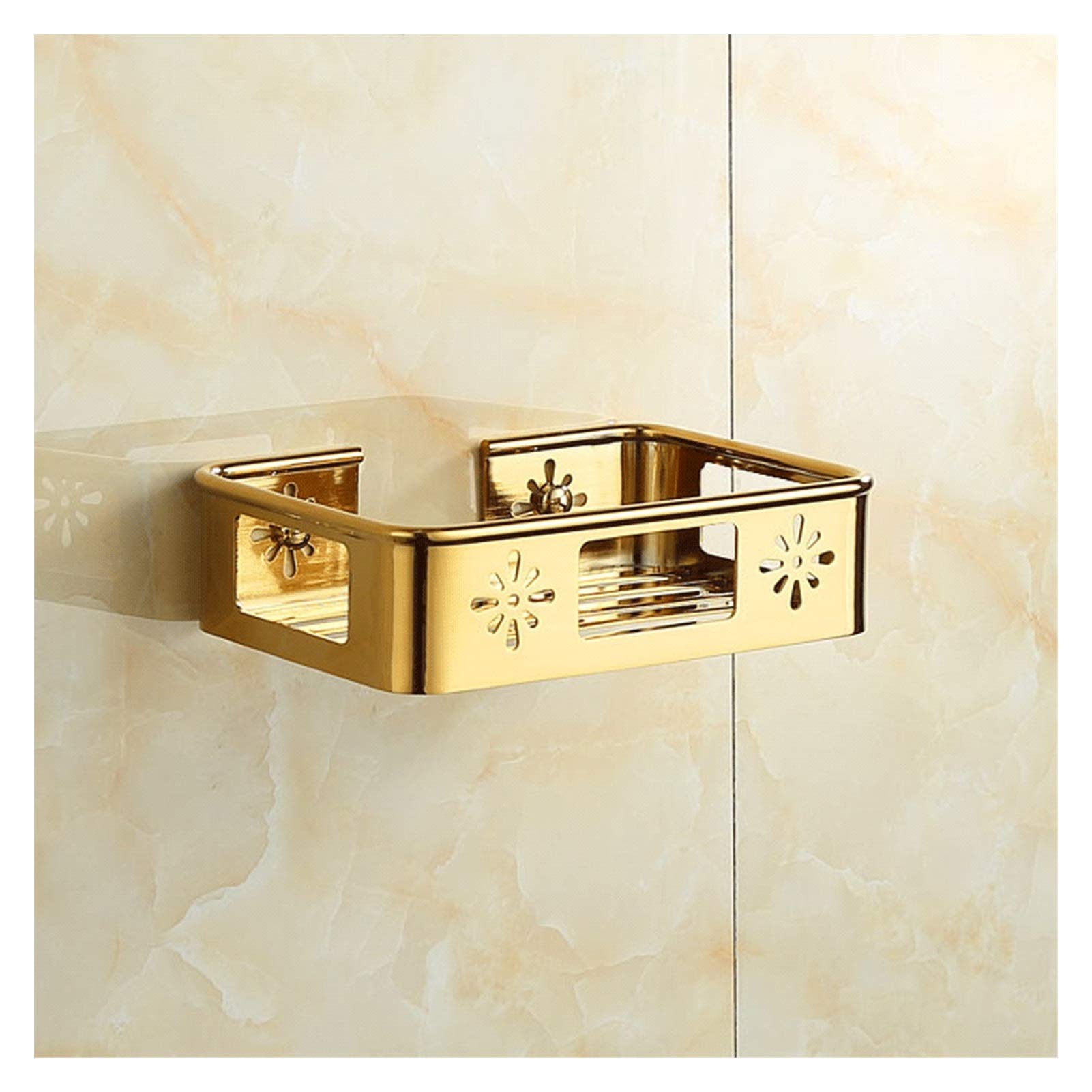 Premium ZANZAN Copper Toilet Paper Holder with Phone Shelf & Storage Basket - Wall Mounted Luxury Bathroom Tissue Roll Dispenser for Modern Homes (Ideal for Small Bathrooms & Powder Rooms)