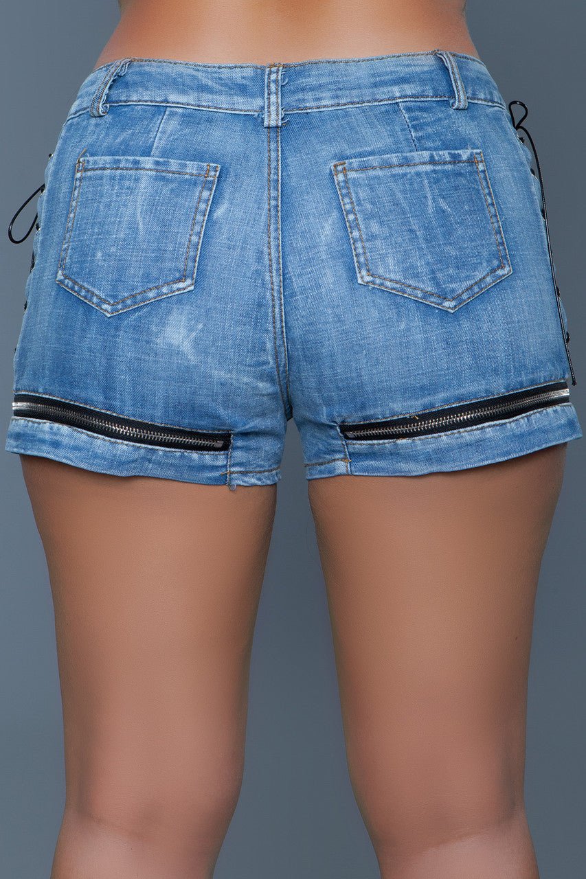 BeWicked Women's Nowhere to Run High Waist Shorts - Sexy Stretch Denim Shorts for Women | Perfect for Parties, Night Out and Summer Fashion