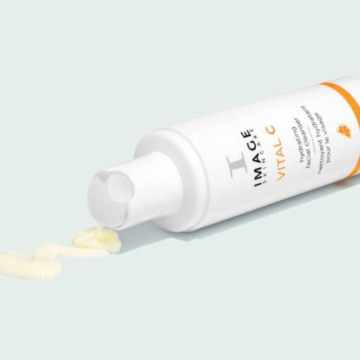 IMAGE Skincare Vital C Hydrating Facial Cleanser - Vitamin C Face Wash for Dry & Sensitive Skin - Gentle Daily Cleanser for Brightening & Hydration - Perfect for Morning & Night Skincare Routine