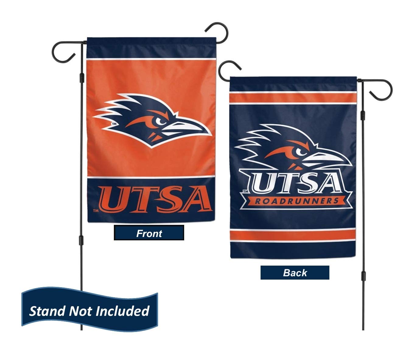 UTSA Roadrunners 12.5 x 18 Inch Double Sided College Banner Flag - Durable Yard & Garden Decor - Made in USA - Perfect for Game Day, Tailgating & Campus Spirit
