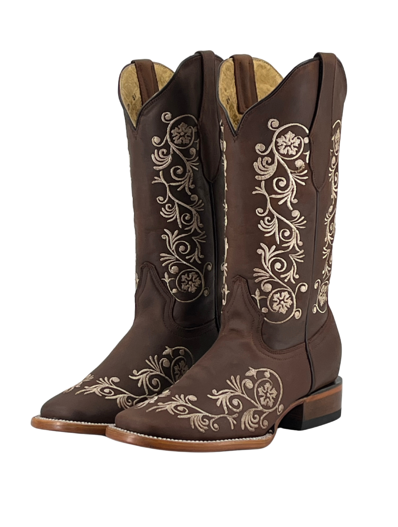 Stylish Verano Square Toe Cowgirl Boots for Women - Western Fashion Ankle Boots with Comfortable Heel - Perfect for Rodeo, Country Dancing & Outdoor Adventures