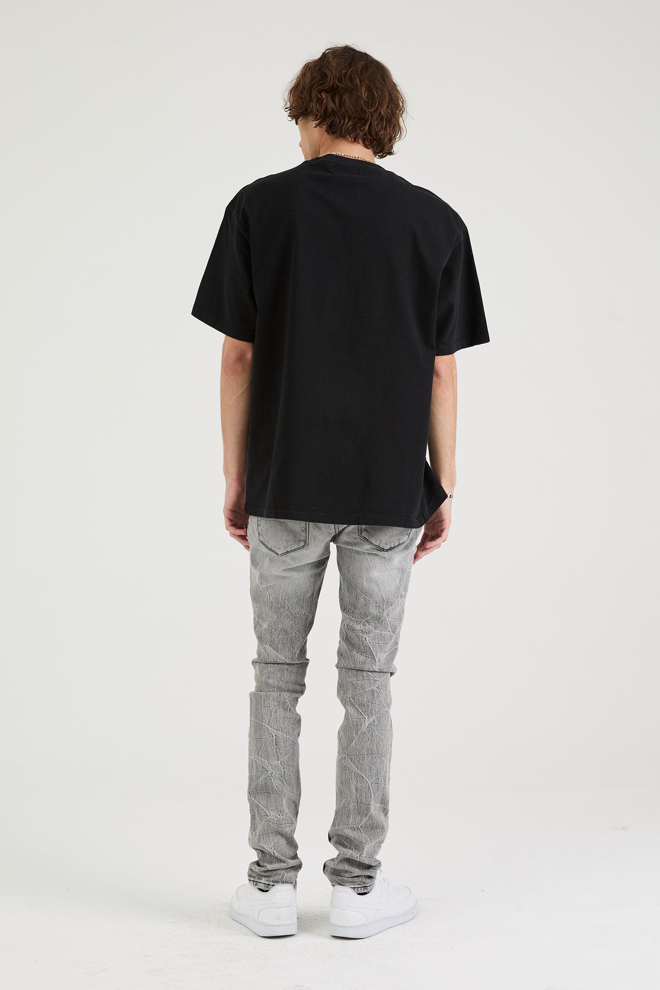 Colin Oversized Short Sleeve T-Shirt - Black Monogram Print | Casual Streetwear & Summer Essential for Men