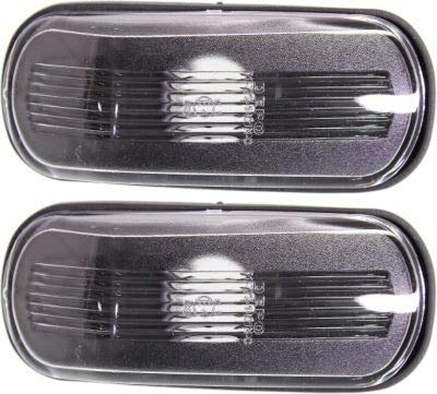Garage-Pro Clear Side Marker Lights Set of 2 - Compatible with 2001-2003 Saab 44629 & 1999-2005 44690 Models - Front, Driver & Passenger Side Repeater Lamps with Housing - Perfect for Night Driving & Car Customization