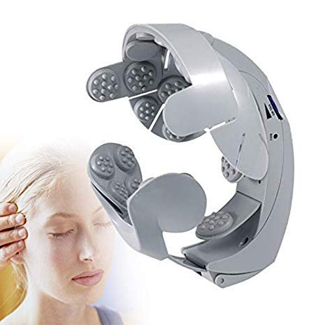 Relax Brain Acupuncture Points Stress Relief Massager - Electric Vibration Head Massage Machine for Tension Release & Mental Clarity | Perfect for Office, Home & Travel Use